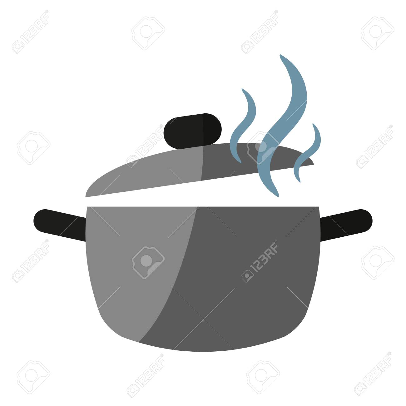 鍋平のイラスト アイコン ベクトル デザイン グラフィック シャドウ のイラスト素材 ベクタ Image