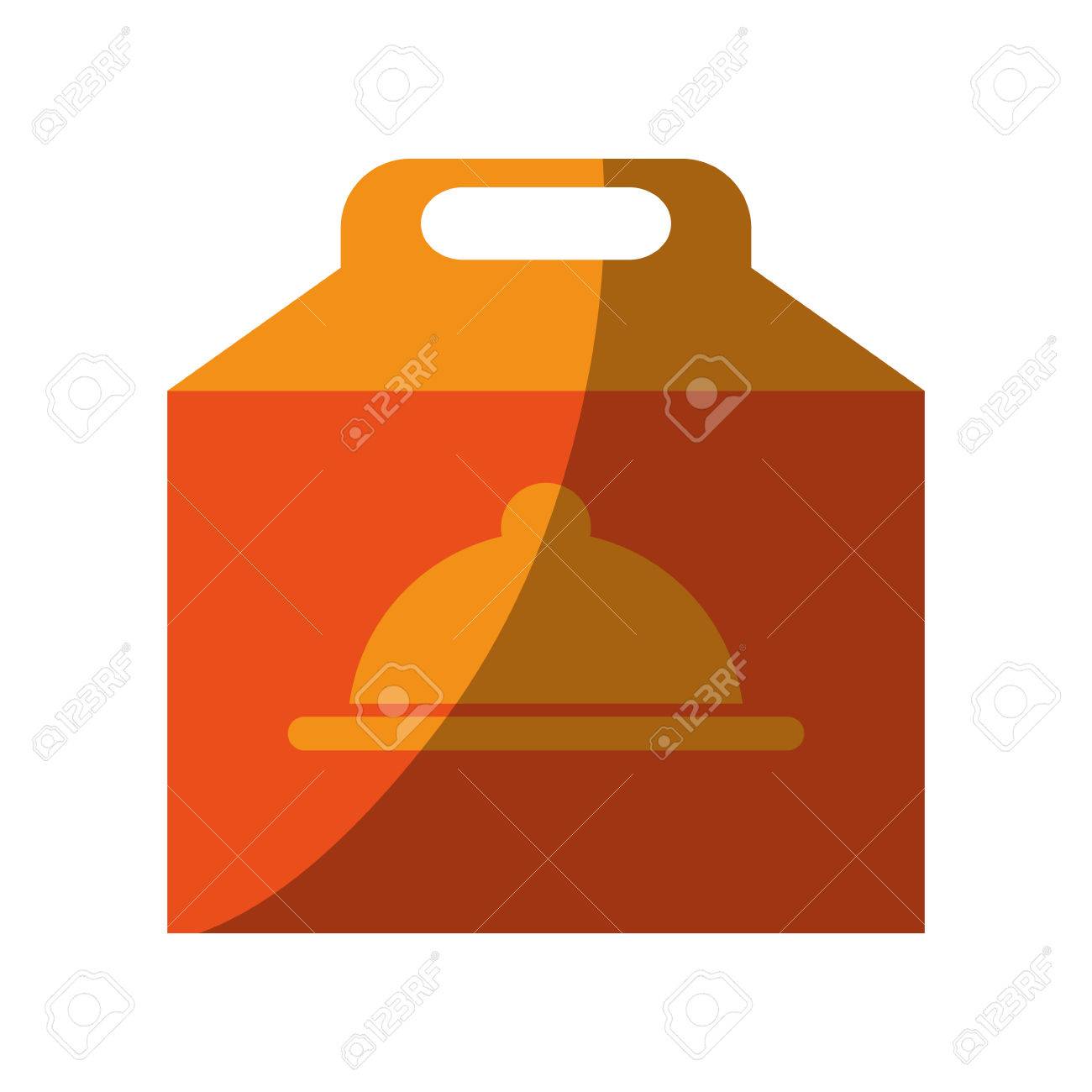 A Pizza Domicile Fast Food Icon Vector Illustration Design Shadow