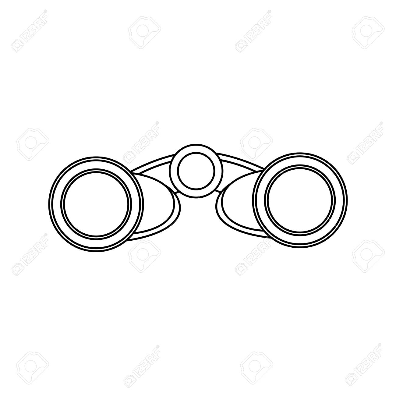 双眼鏡ビジネス要素光とレンズ テーマ フロント ビュー ベクトル イラストのイラスト素材 ベクタ Image