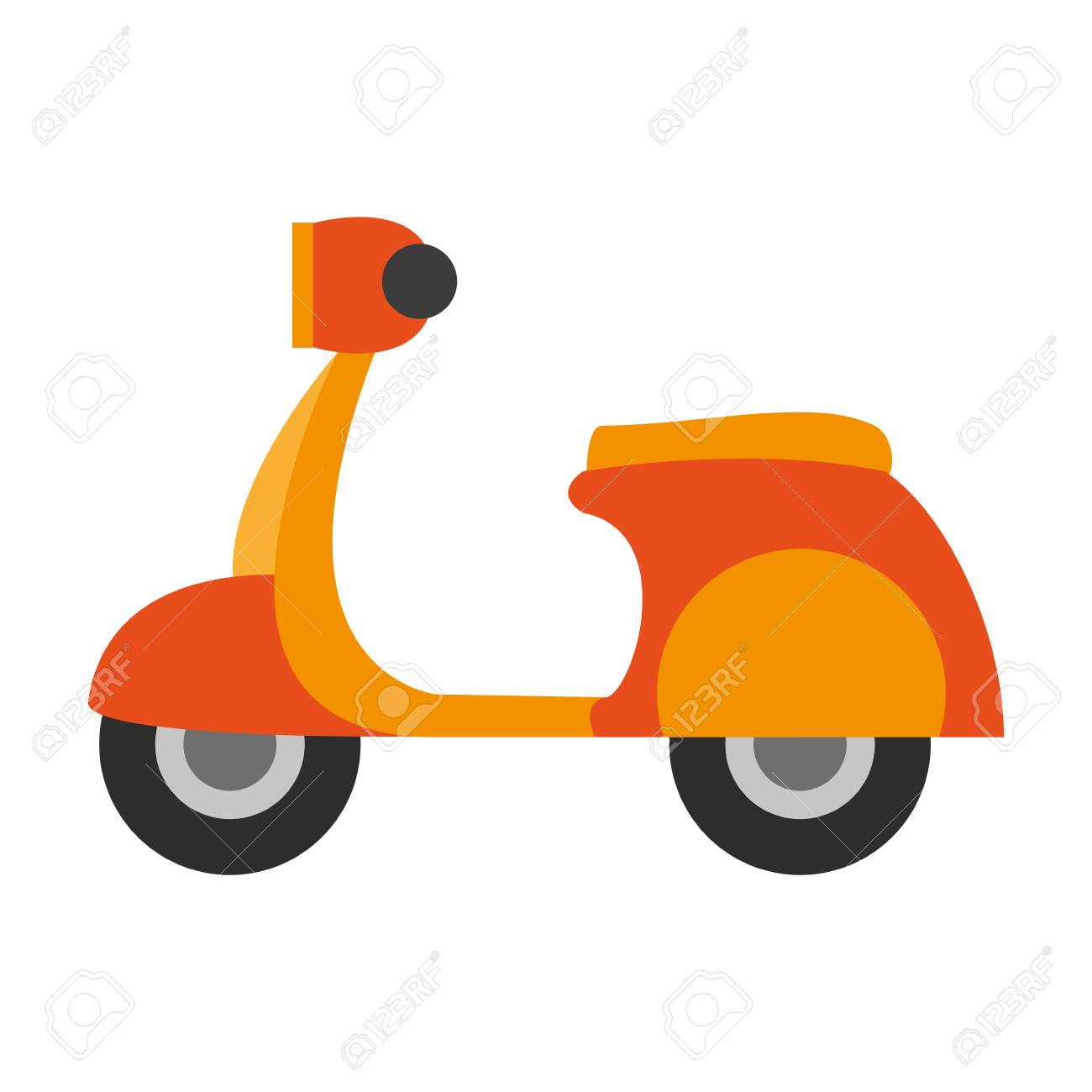 スクーター バイク アイコン画像ベクトル イラスト デザインのイラスト素材 ベクタ Image