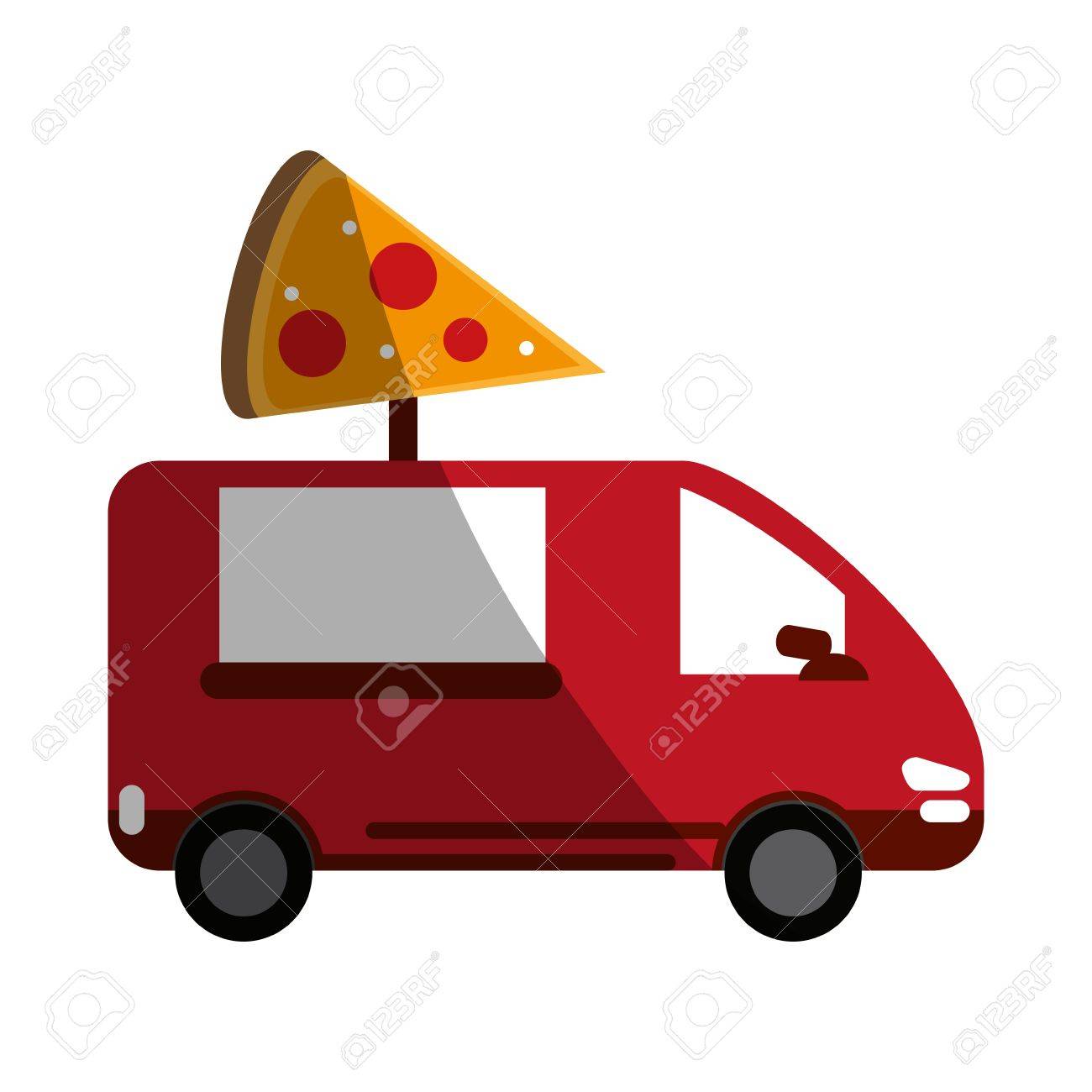 pizza domicile fast food icon vector illustration design shadow pizza domicile fast food icon vector illustration design shadow