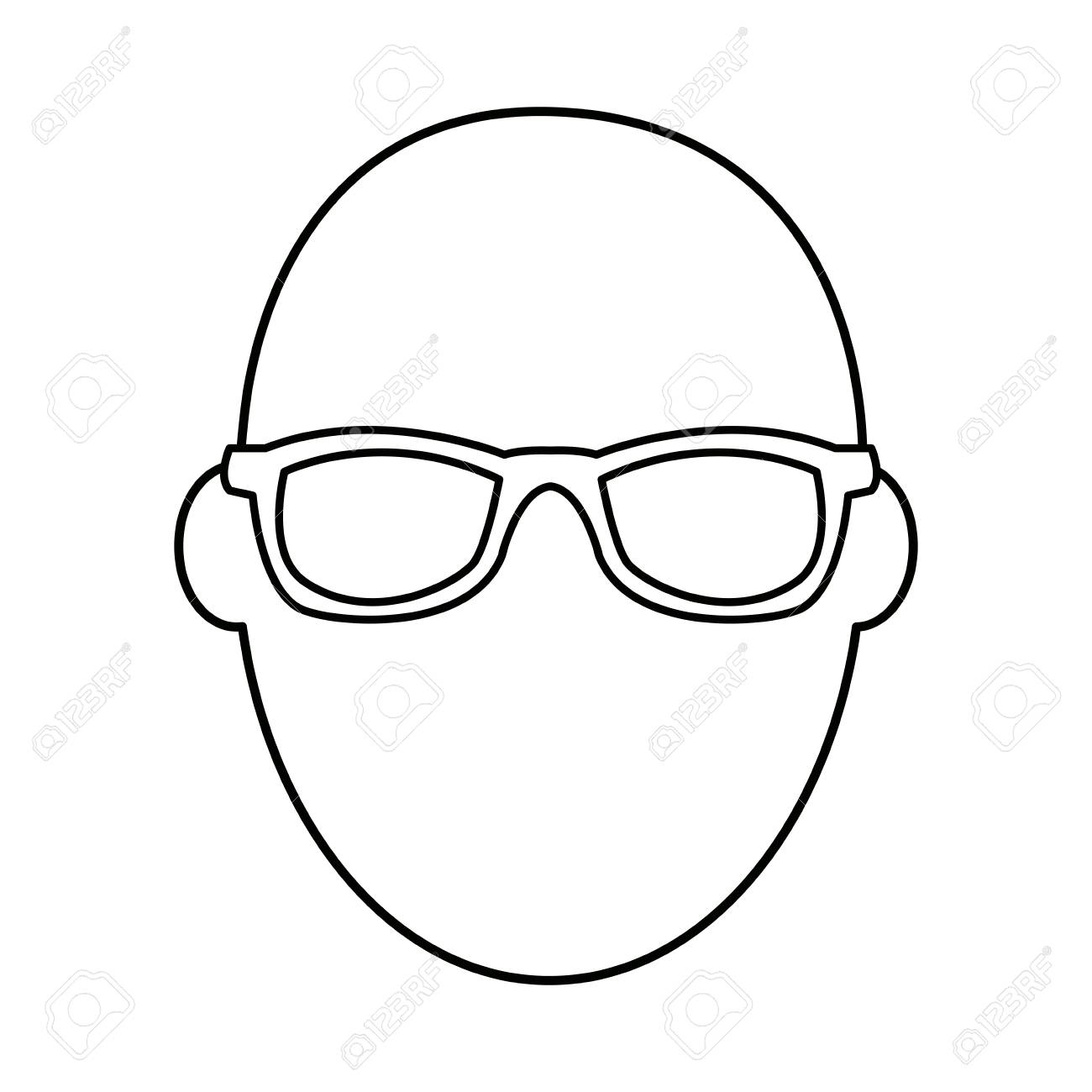 顔男着用眼鏡キャラ アウトライン ベクトル イラスト のイラスト素材 ベクタ Image 9211 顔男着用眼鏡キャラ アウトライン ベクトル イラスト のイラスト素材 ベクタ Image 9211