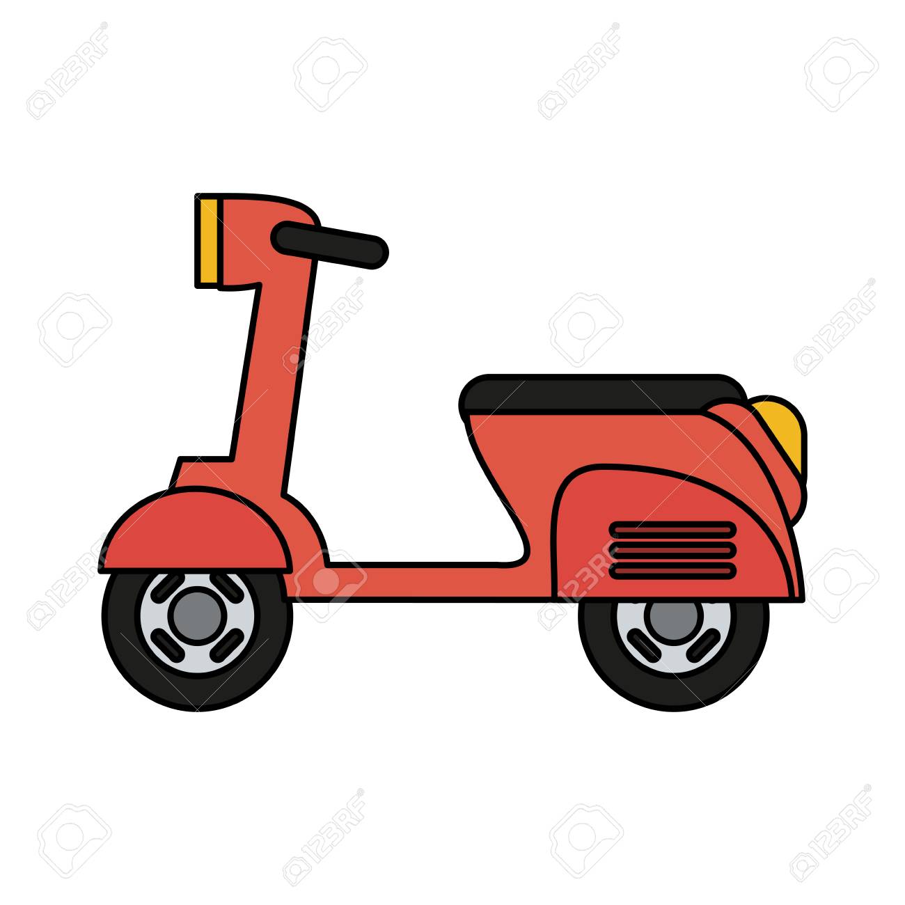 スクーター バイク アイコン画像ベクトル イラスト デザインのイラスト素材 ベクタ Image