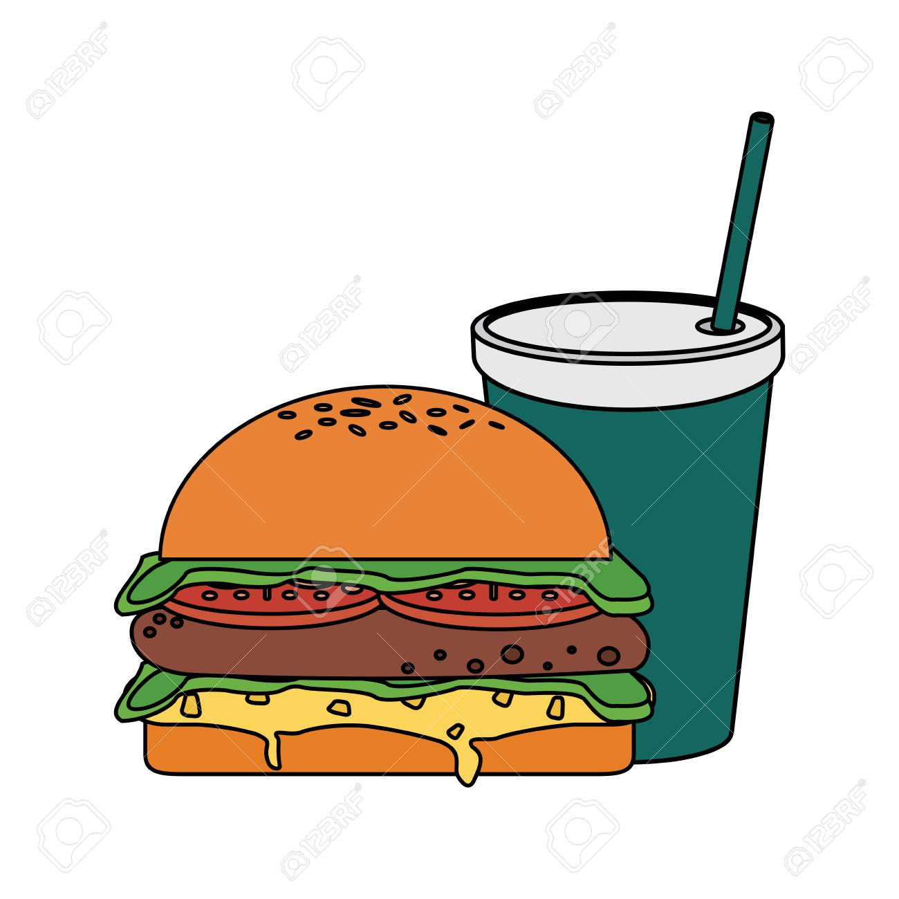 無料イラスト画像 最新ファースト フード イラスト