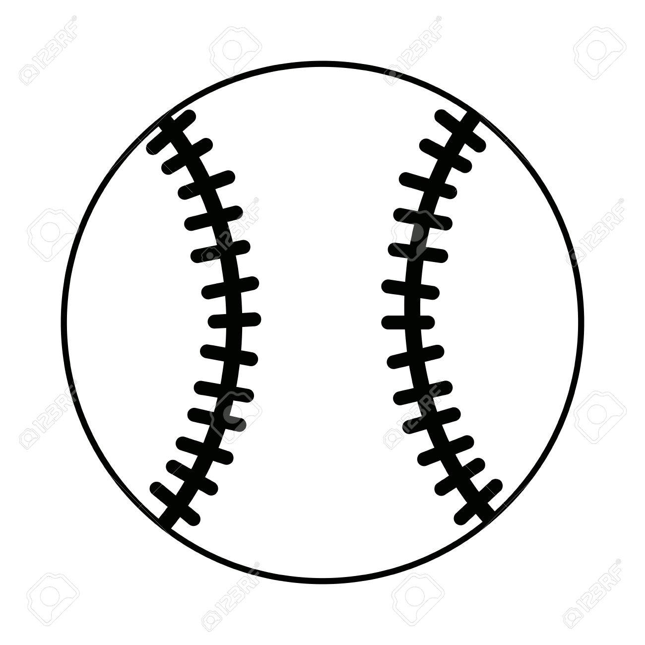 sport baseball ball game equipment icon vector illustration royalty baseball vector