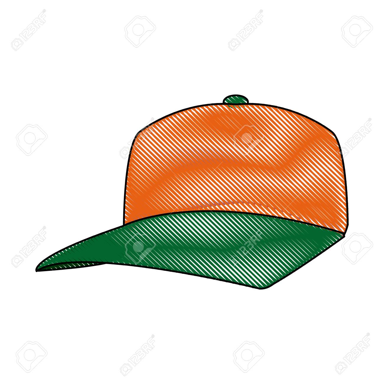 野球キャップ スポーツ ファッション服頭ベクトル イラストのイラスト素材 ベクタ Image