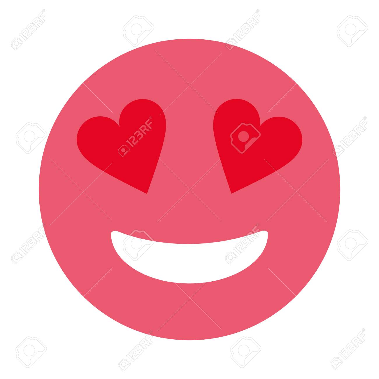 Lachelndes Herz Augen Emoji Symbol Bild Vektor Illustration Design Lizenzfrei Nutzbare Vektorgrafiken Clip Arts Illustrationen Image 83824222