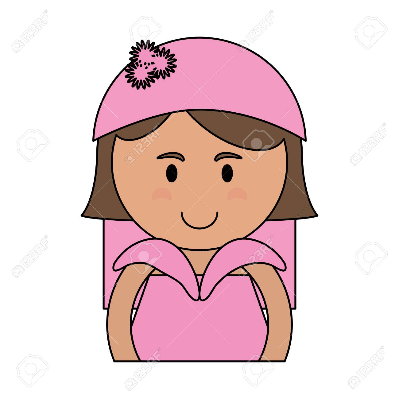ピンク アイコン画像ベクトル イラスト デザインでかわいい花嫁のイラスト素材 ベクタ Image 8406