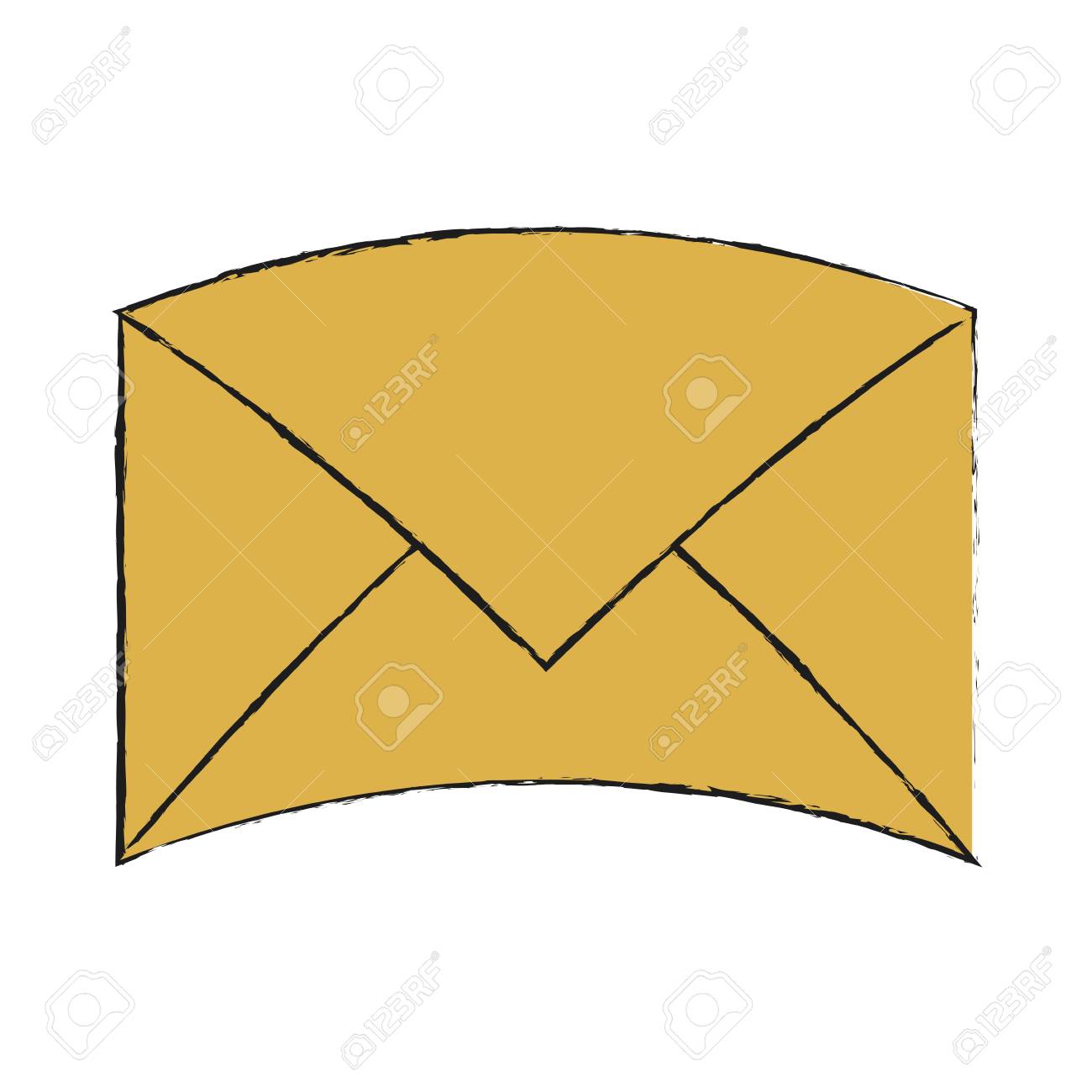 電子メール メール メッセージと手紙テーマ分離デザイン ベクトル イラスト封筒 のイラスト素材 ベクタ Image