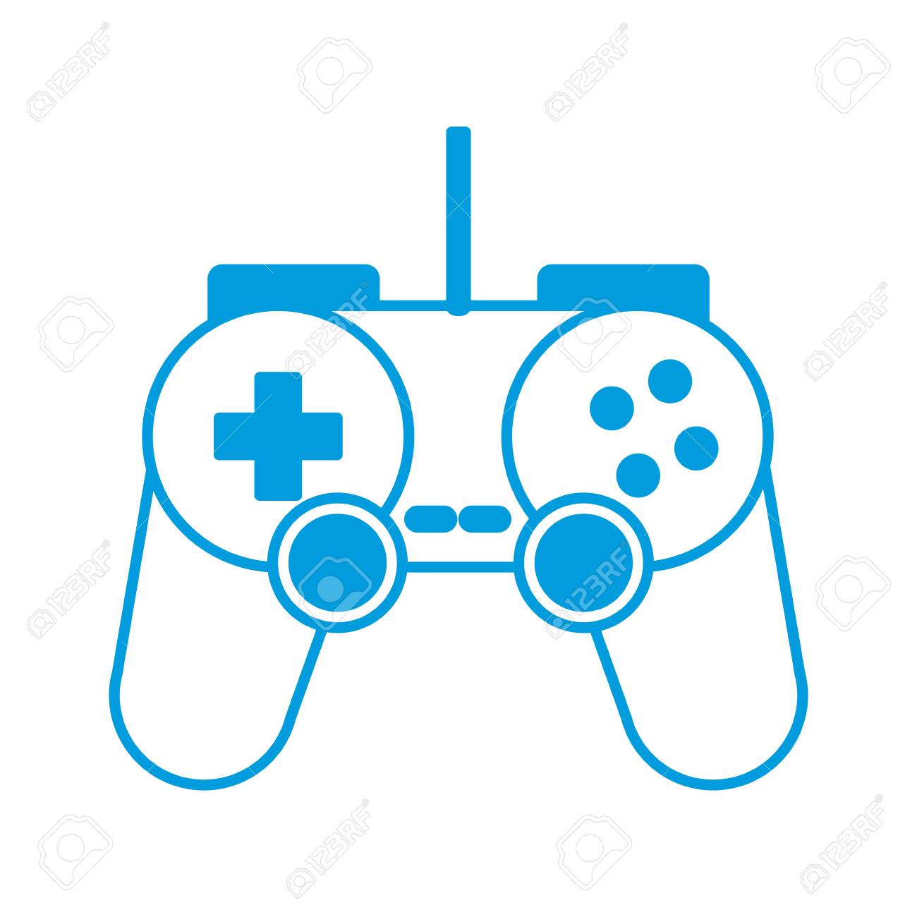 コンソールゲームパッドコンソールアイコンベクトルイラストグラフィックデザインのイラスト素材 ベクタ Image