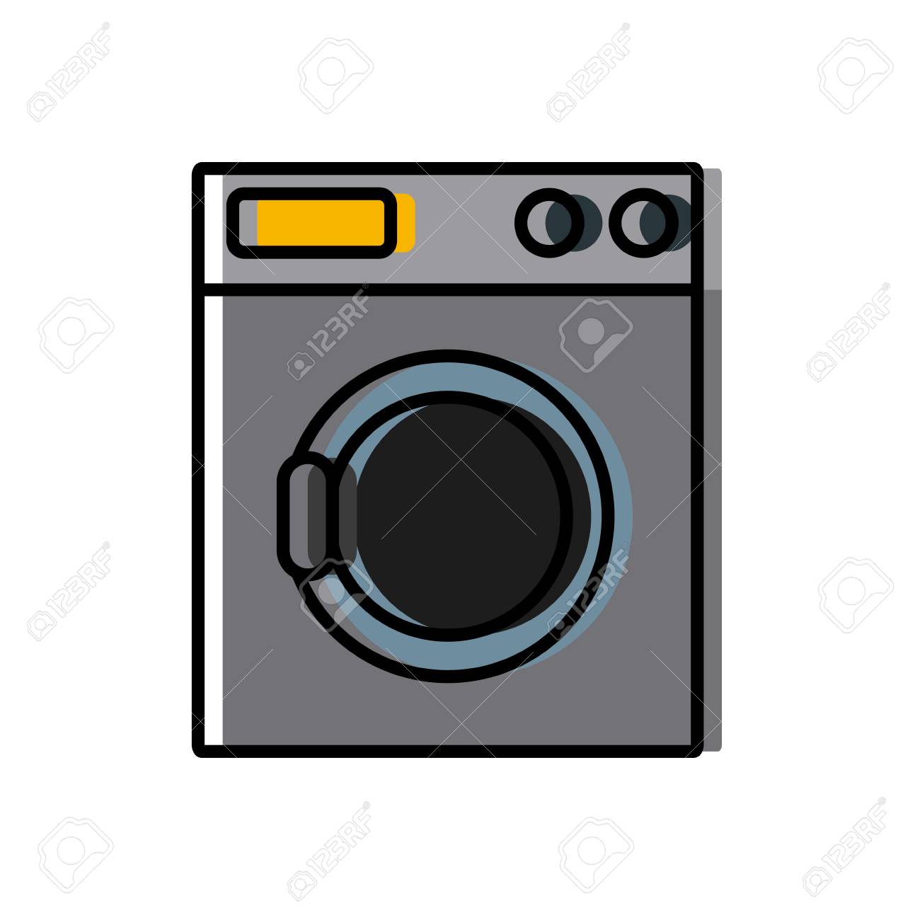 洗濯機アプライアンス アイコン ベクトル イラスト グラフィック デザインのイラスト素材 ベクタ Image