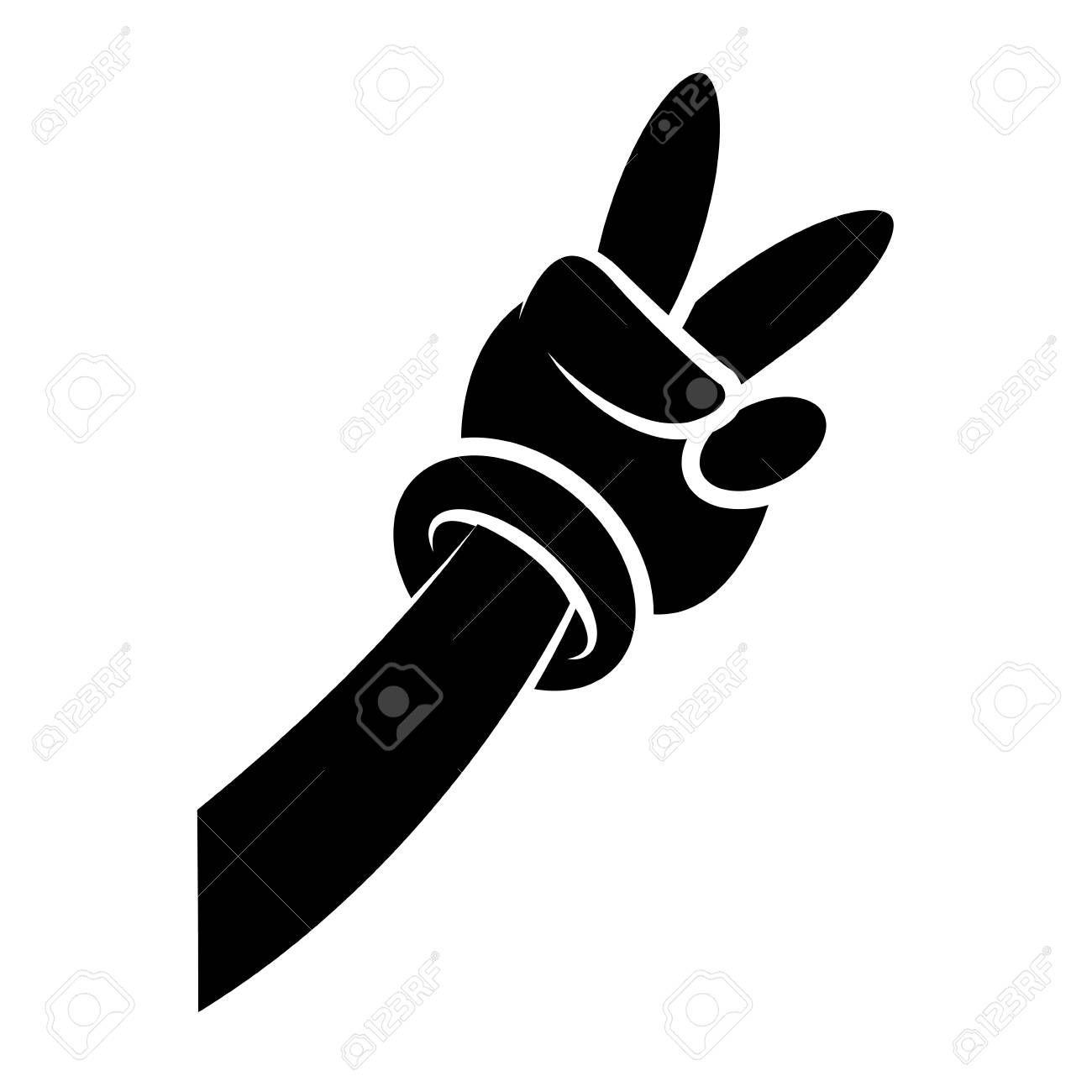 作業者手袋漫画アイコンベクトルイラストグラフィックデザインのイラスト素材 ベクタ Image