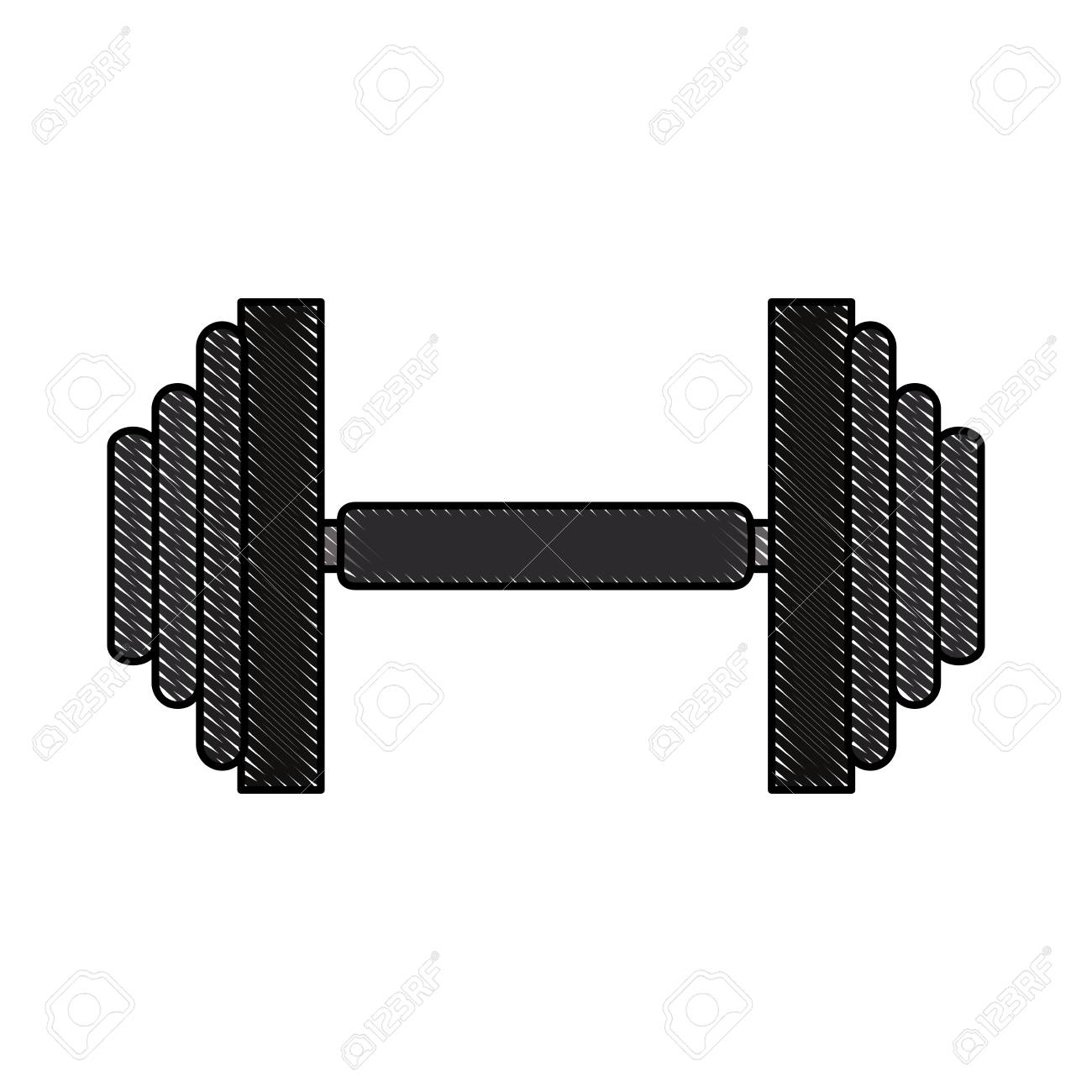 鉄のジムの重みのアイコン ベクトル イラスト グラフィック デザイン のイラスト素材 ベクタ Image