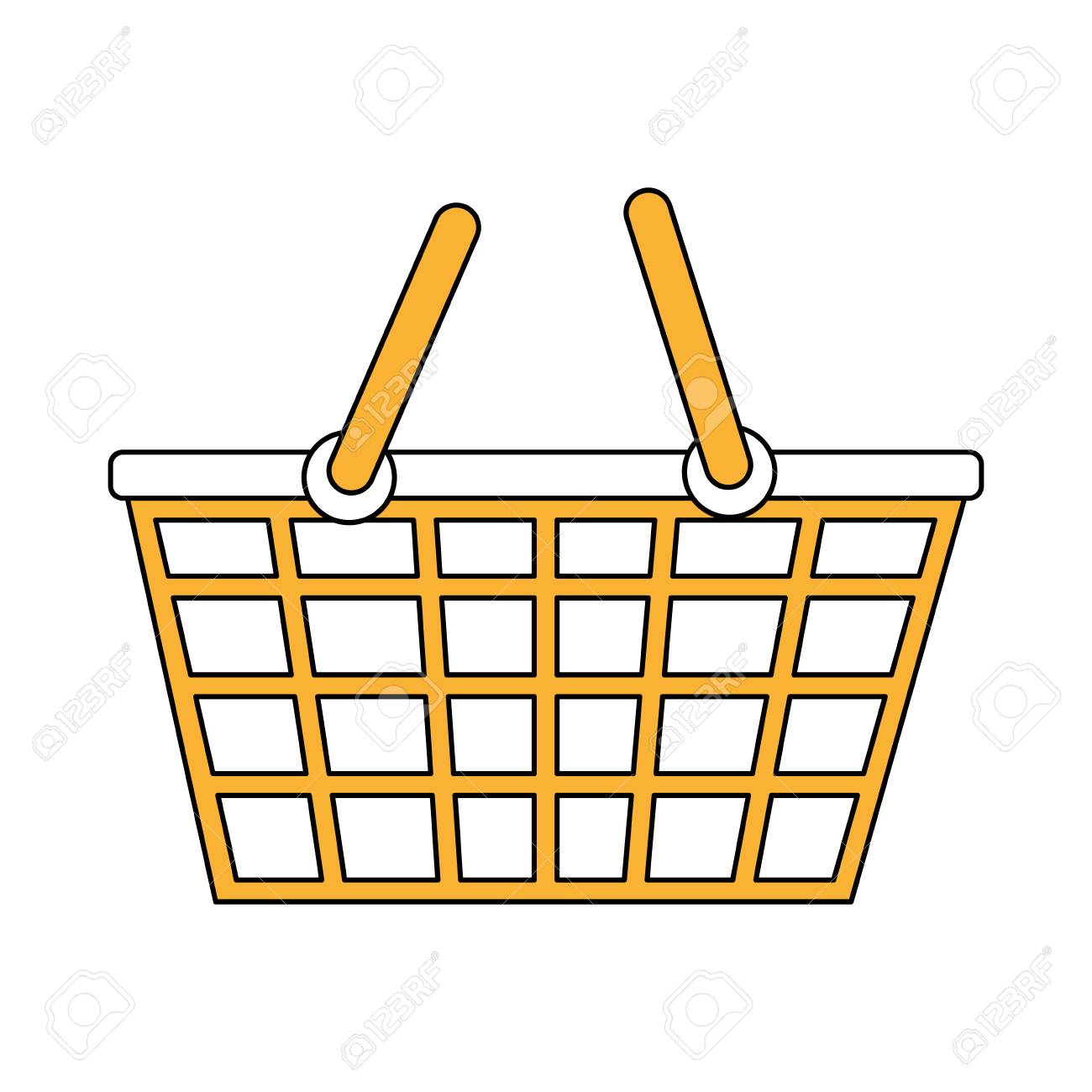 スーパーのビニール バスケット アイコン イラスト グラフィック デザイン のイラスト素材 ベクタ Image