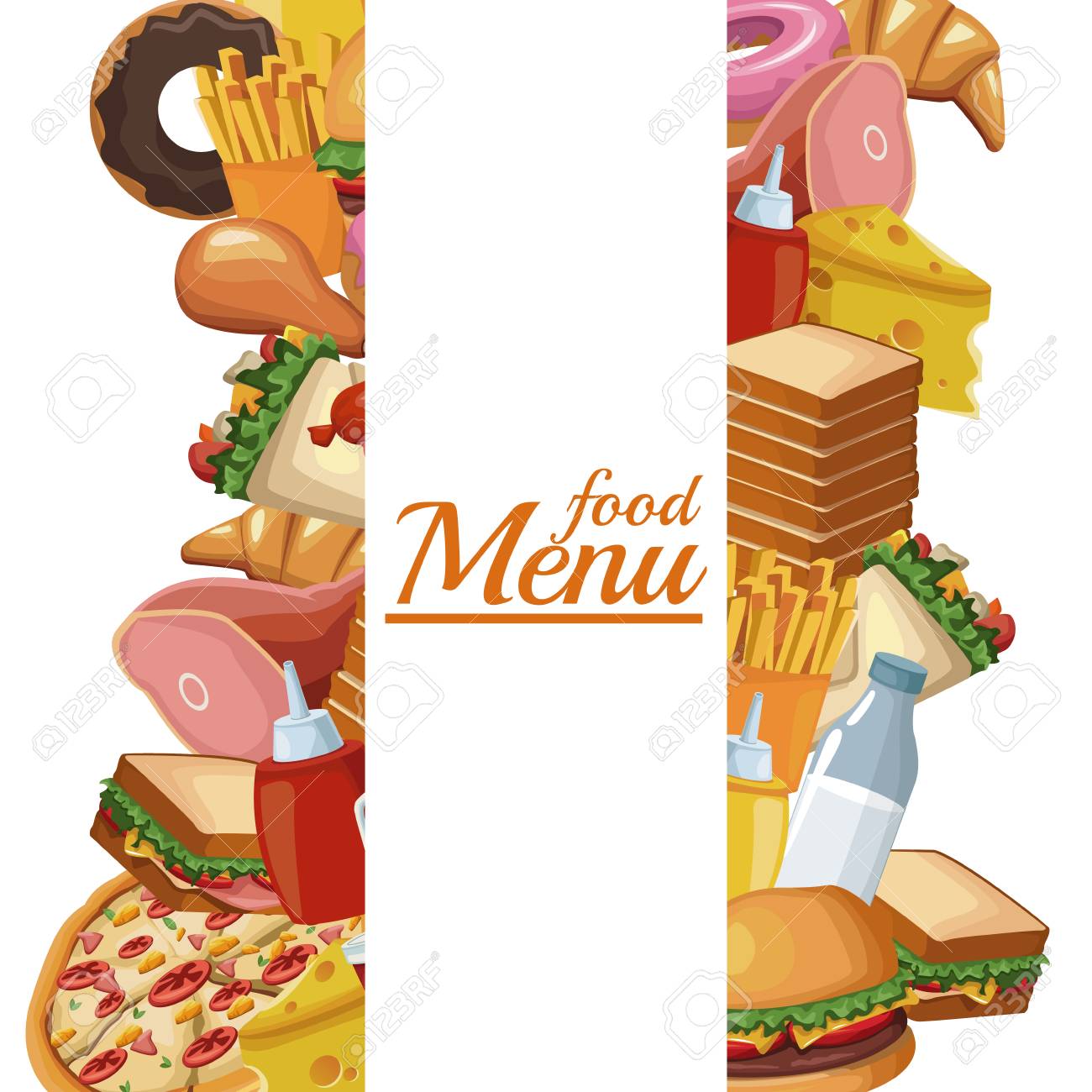 diseño gráfico del ejemplo del vector del icono del menú del