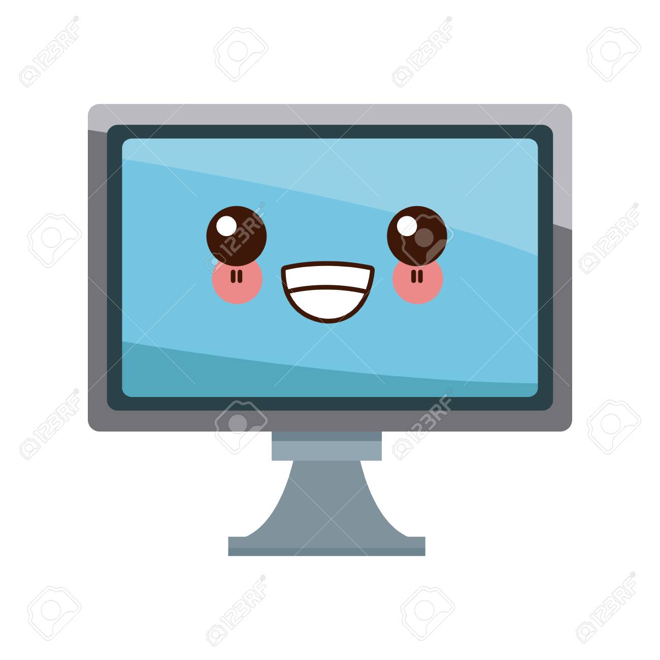 Pc モニター ハードウェア アイコン ベクトル イラスト グラフィック デザインのイラスト素材 ベクタ Image