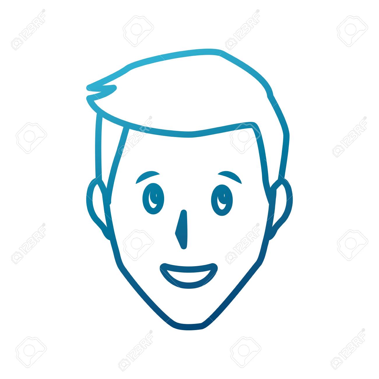 笑顔アイコン ベクトル イラスト グラフィック デザイン大人の男のイラスト素材 ベクタ Image
