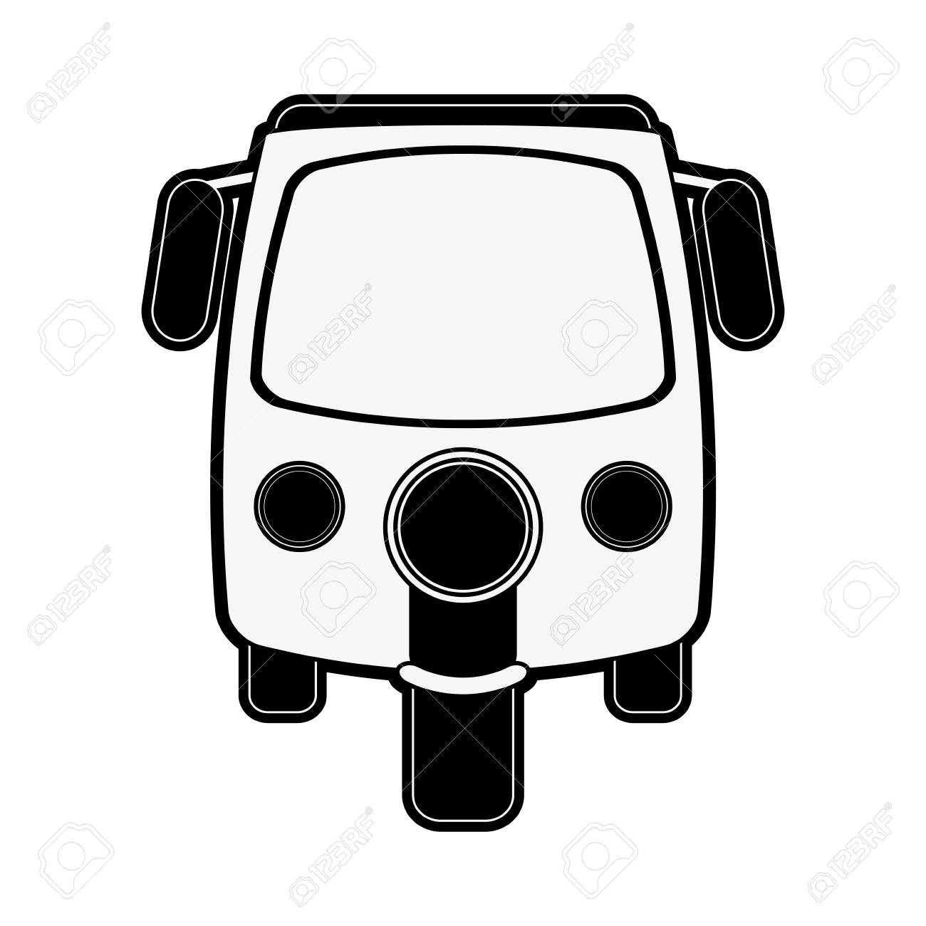 Risciò O Scavo Idraulico Icona Immagine Vettoriale Icona Vettoriale Disegno Bianco E Nero