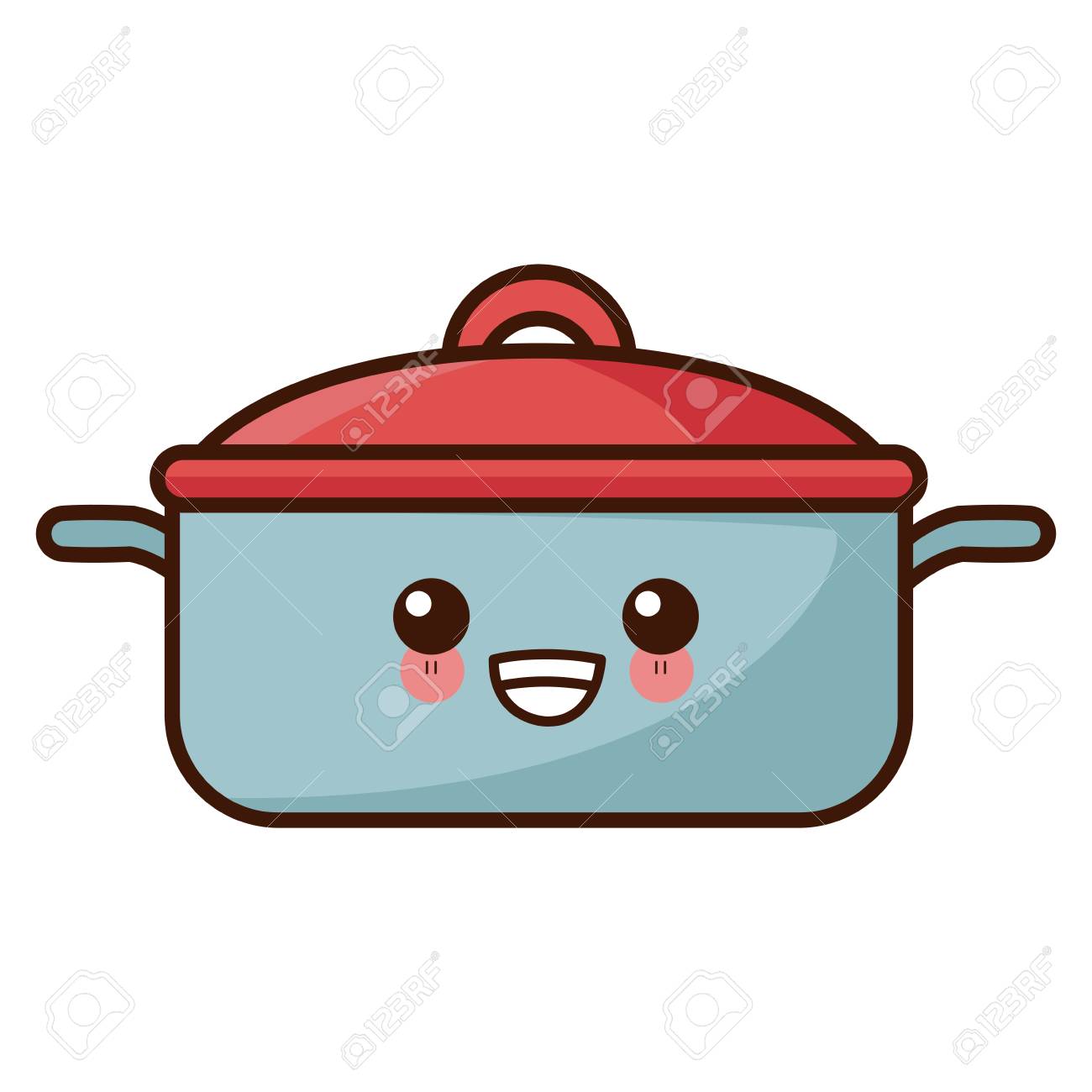 Pot Kitchen Utensil Cute Cartoon Illustration Royalty Free Cliparts Vectors And Stock Illustration Image 88234374