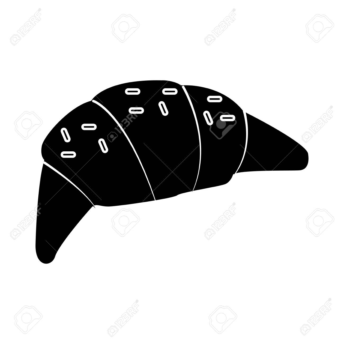 クロワッサン フランスパン アイコン ベクトル イラスト グラフィック デザインのイラスト素材 ベクタ Image