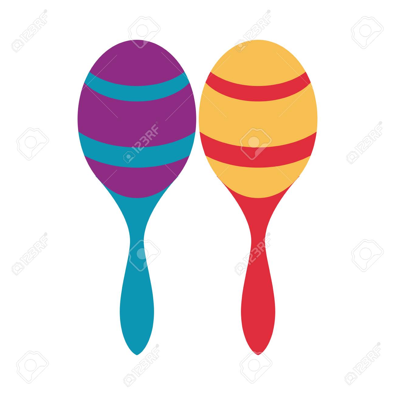 マラカス楽器アイコンベクトルイラストグラフィックデザインのイラスト素材 ベクタ Image