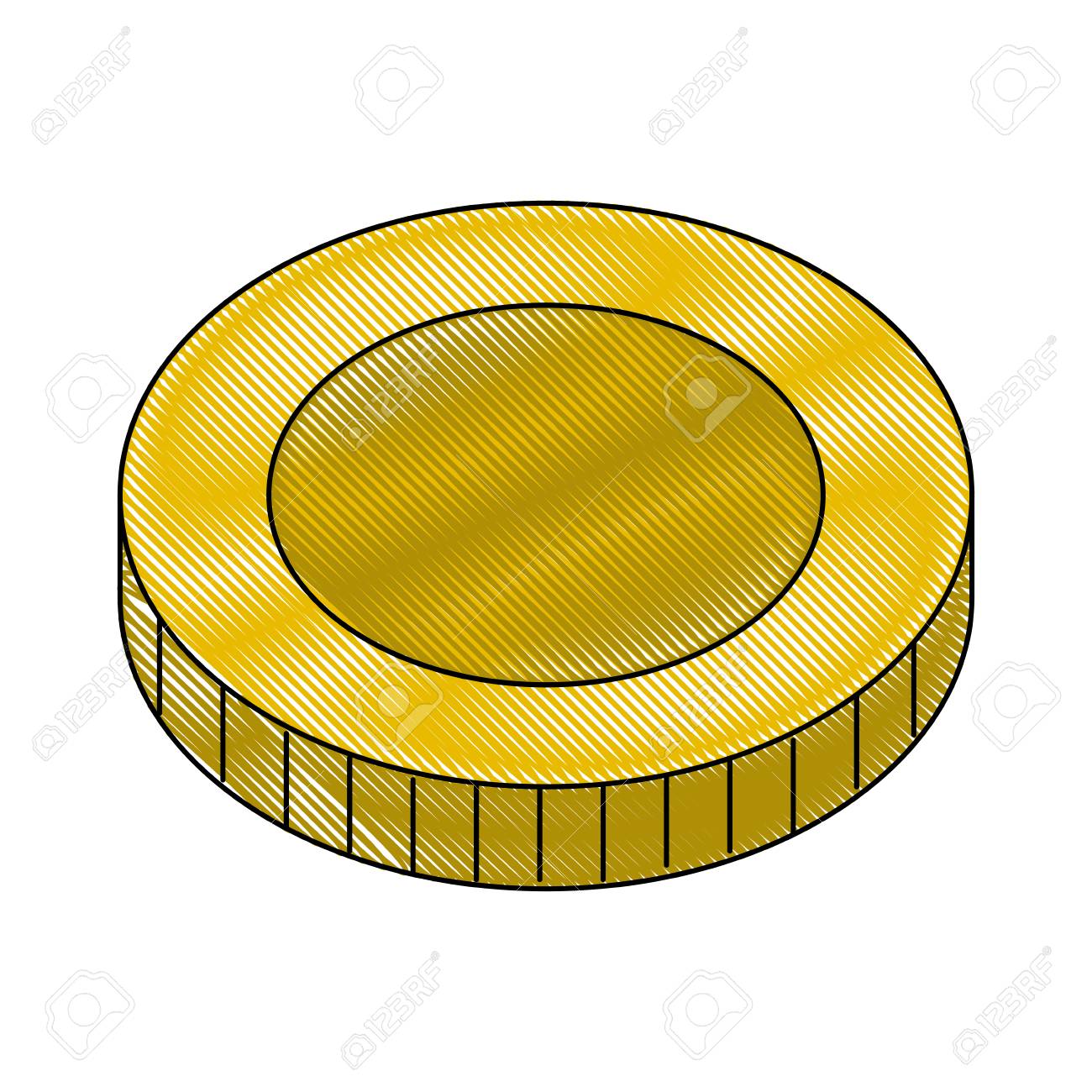 コインゲームアイテムアイコンベクトルイラストグラフィックデザインのイラスト素材・ベクター Image 89702329