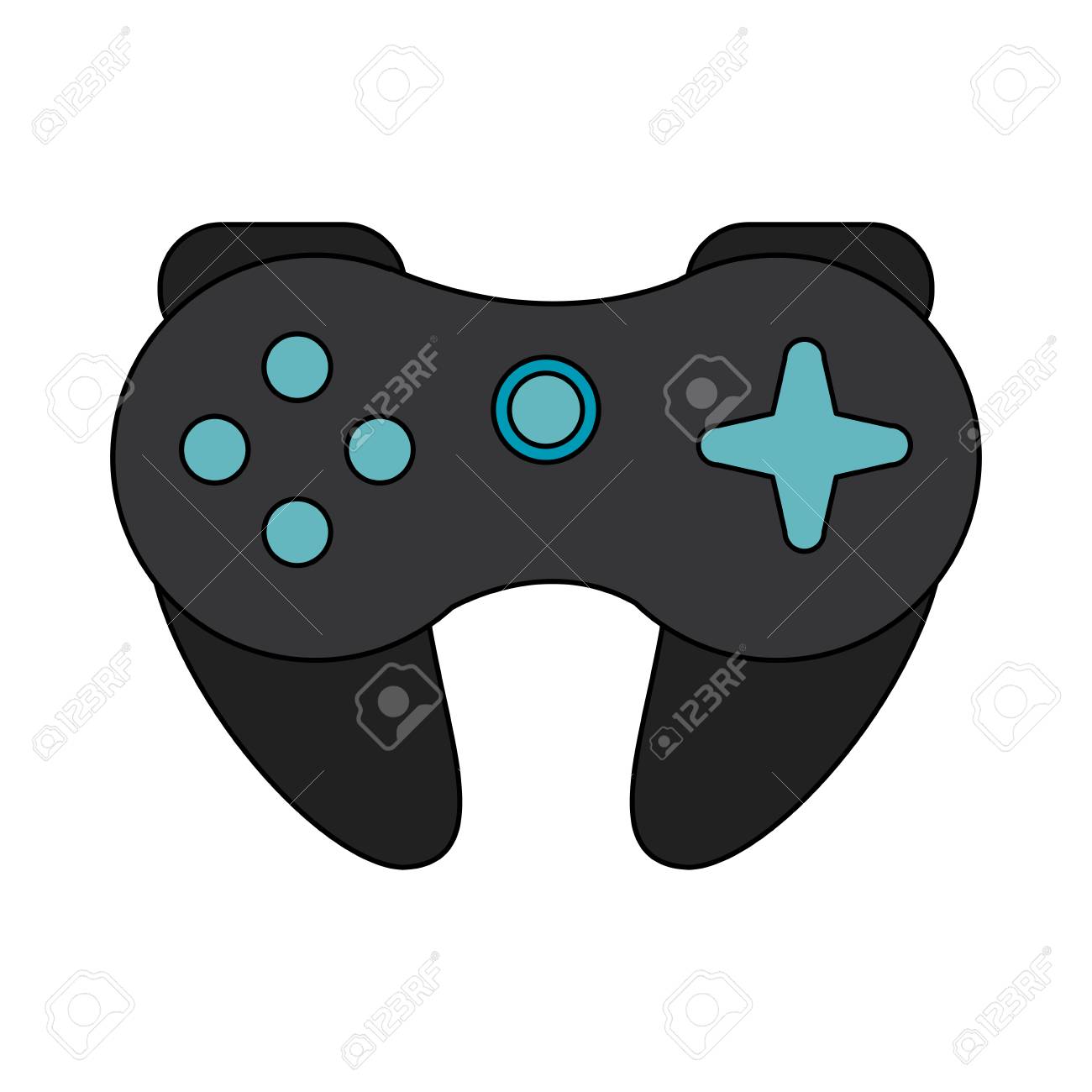 コンソール ゲームパッド デバイス アイコン ベクトル イラスト グラフィック デザインのイラスト素材 ベクタ Image