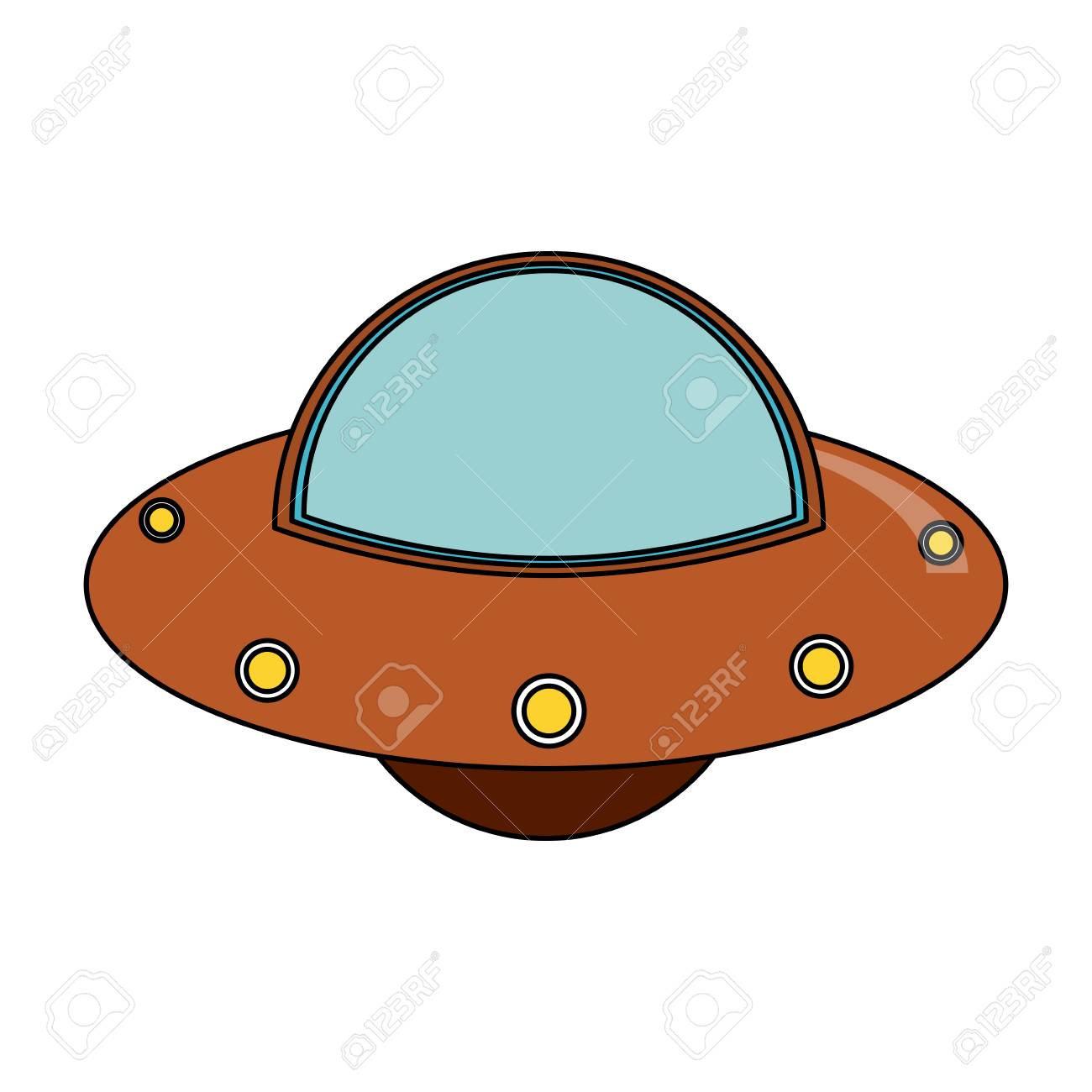 Ufo宇宙船漫画アイコンベクトルイラストグラフィックデザイン のイラスト素材 ベクタ Image 9136