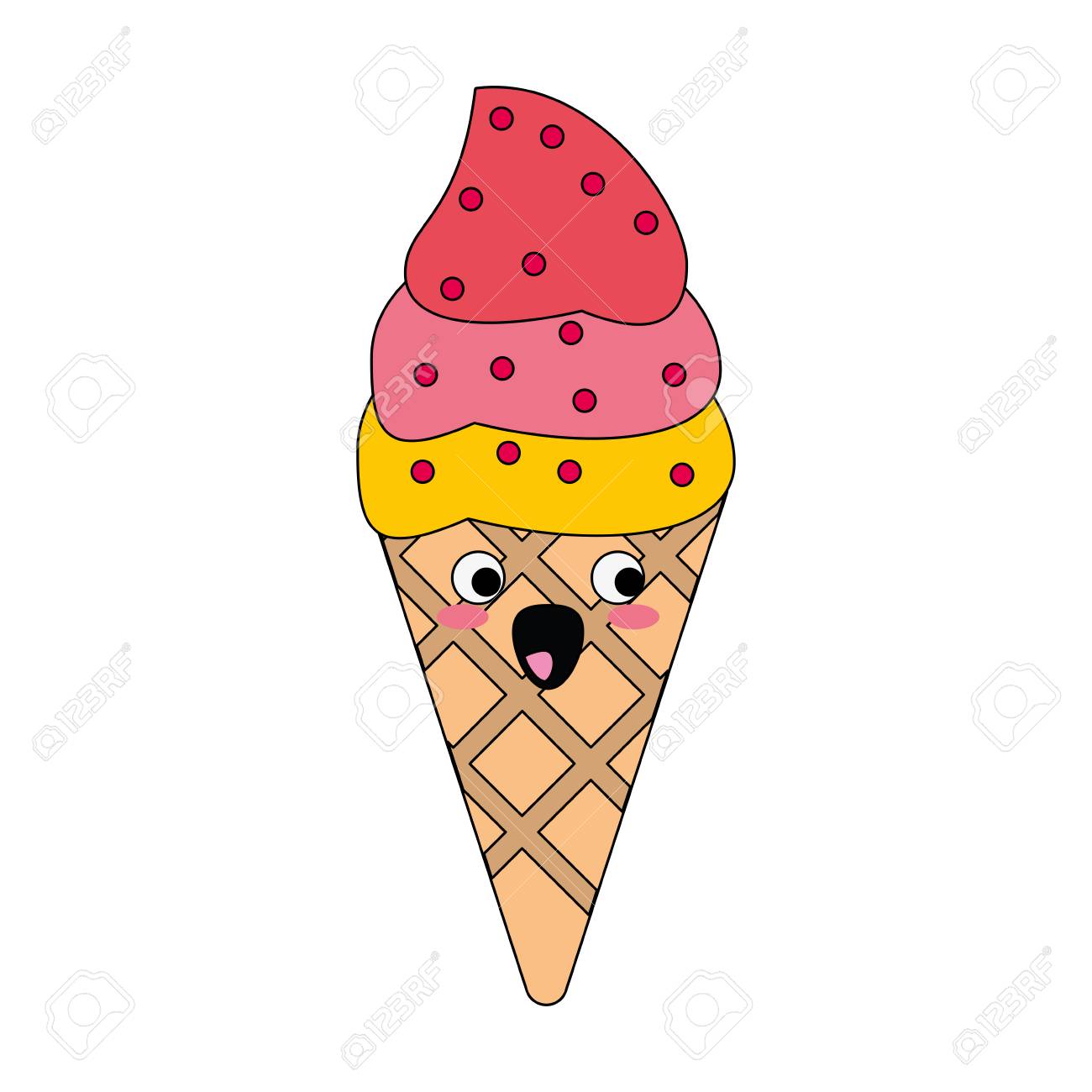 Ilustración De Vector De Dibujos Animados Lindo Cono De Helado Ilustraciones Svg, Vectoriales, Clip Art Vectorizado Libre De Derechos. Image 91395158. Ilustración De Vector De Dibujos Animados Lindo Cono De Helado Ilustraciones Svg, Vectoriales, Clip Art Vectorizado Libre De Derechos. Image 91395158.