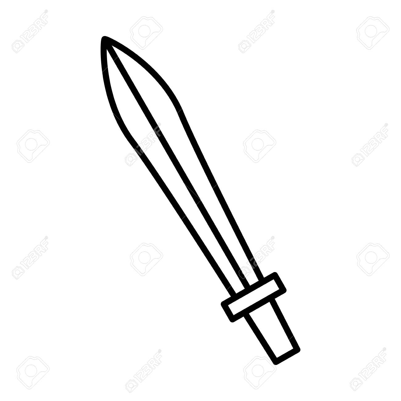 剣骨アンティーク武器アイコンベクトルイラストグラフィックデザインのイラスト素材 ベクタ Image