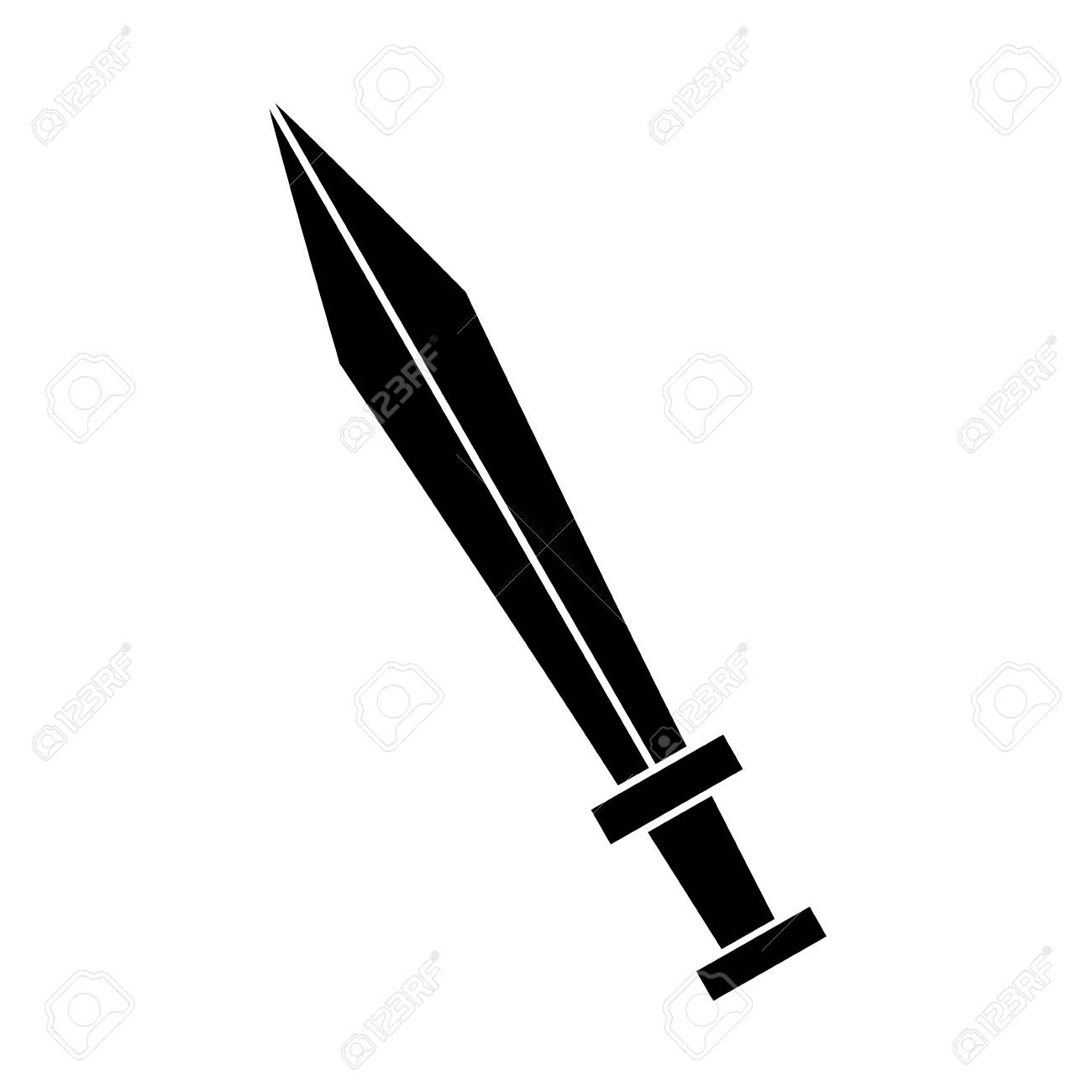 剣骨アンティーク武器アイコンベクトルイラストグラフィックデザインのイラスト素材 ベクタ Image