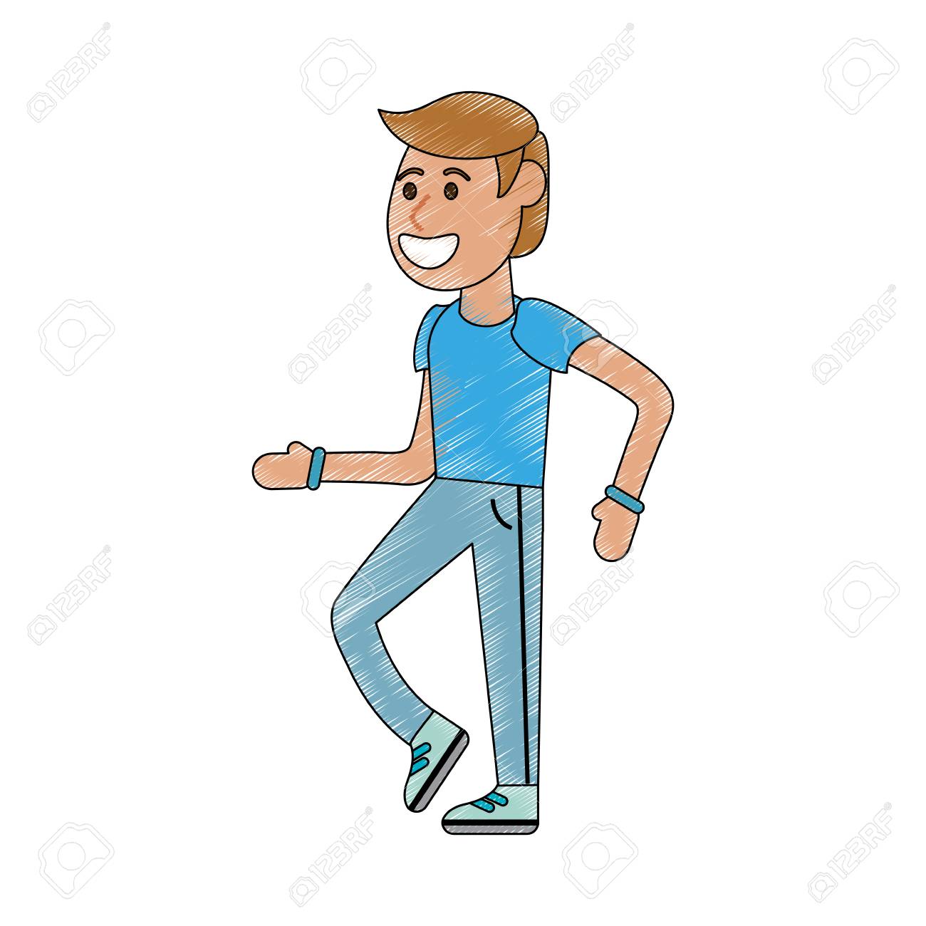 Man Walking Cartoon Icon Vector Illustration Graphic Design Royalty Free  SVG, Cliparts, Vectors, and Stock Illustration. Image 91907232., image size:1300x1300