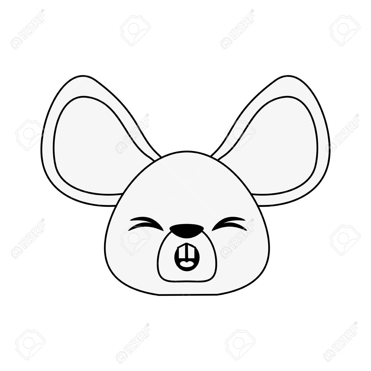 かわいいマウス漫画アイコンベクトルイラストグラフィックデザインのイラスト素材 ベクタ Image