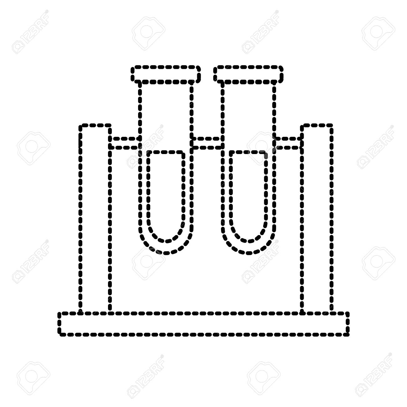 実験室試験管アイコンベクトルイラストグラフィックデザインのイラスト素材 ベクタ Image