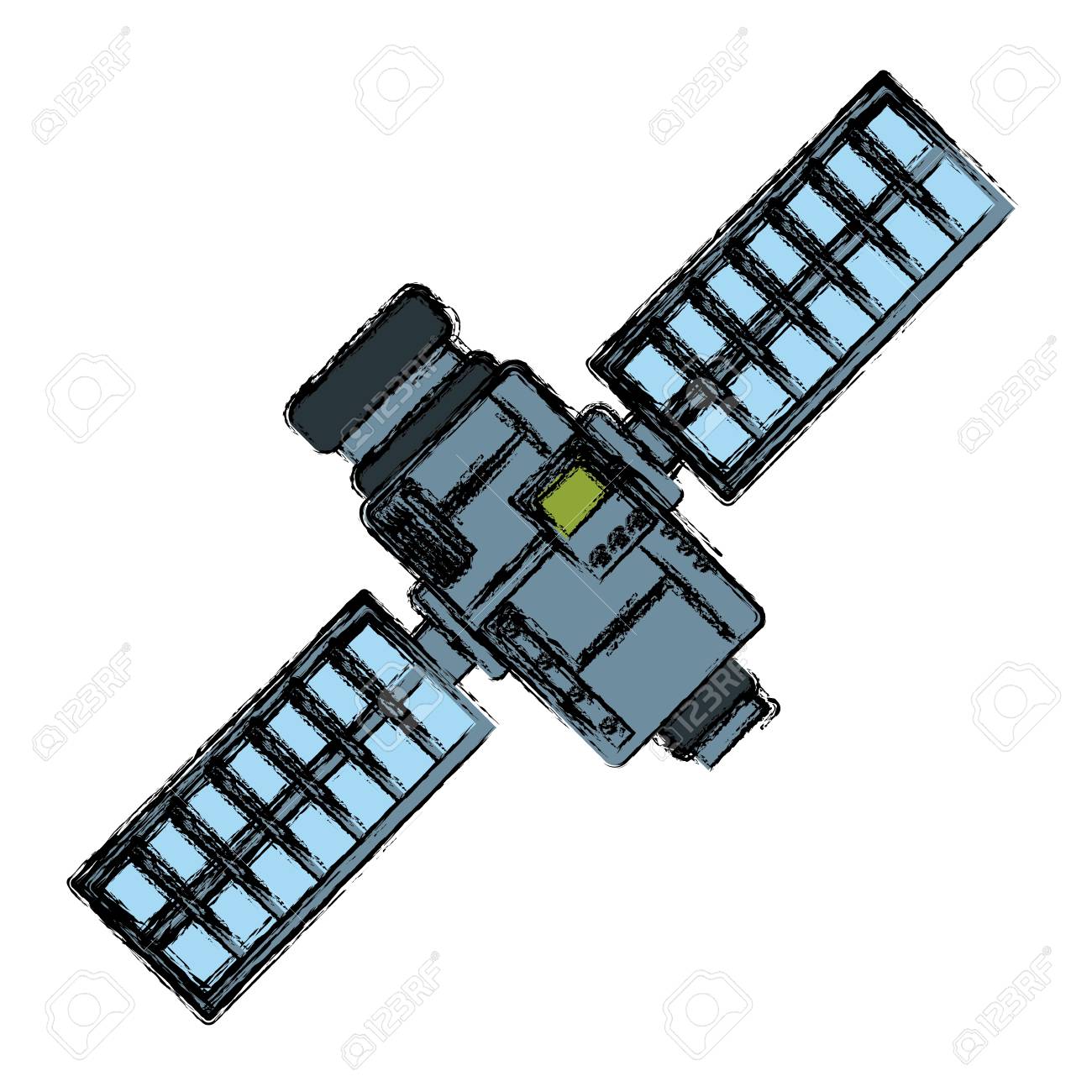 宇宙衛星 アイコンイラストグラフィックデザイン のイラスト素材 ベクタ Image