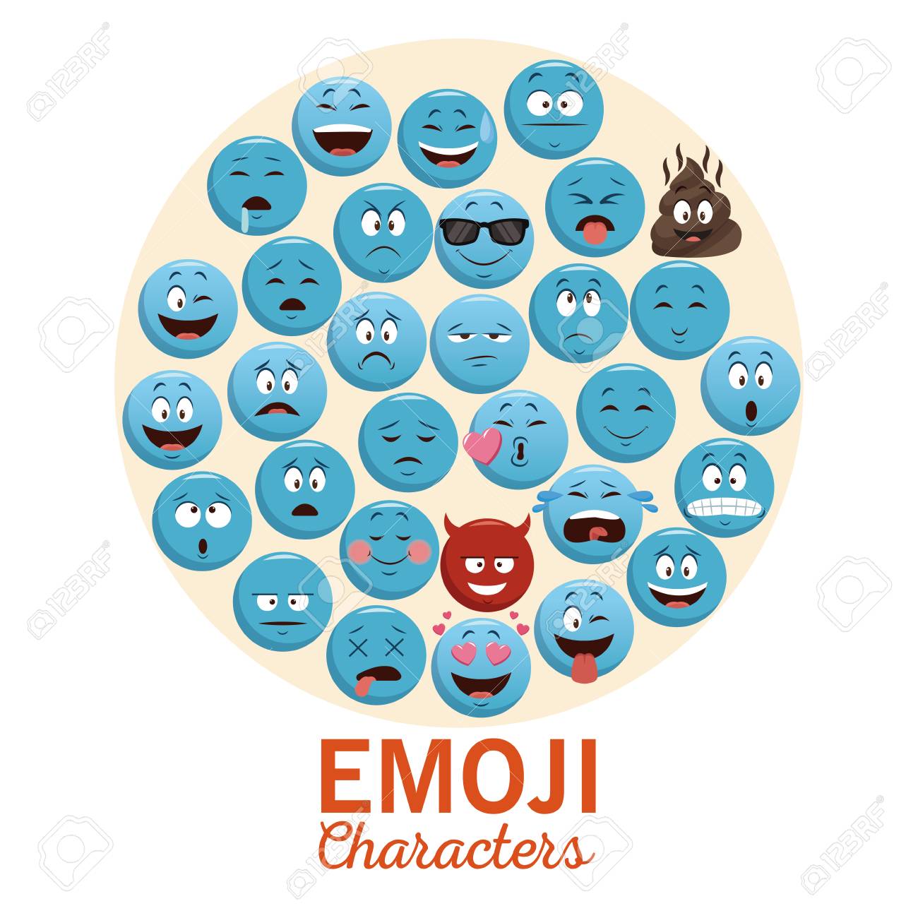 emojis chat icons icon vector illustration graphic design royalty vector emojis