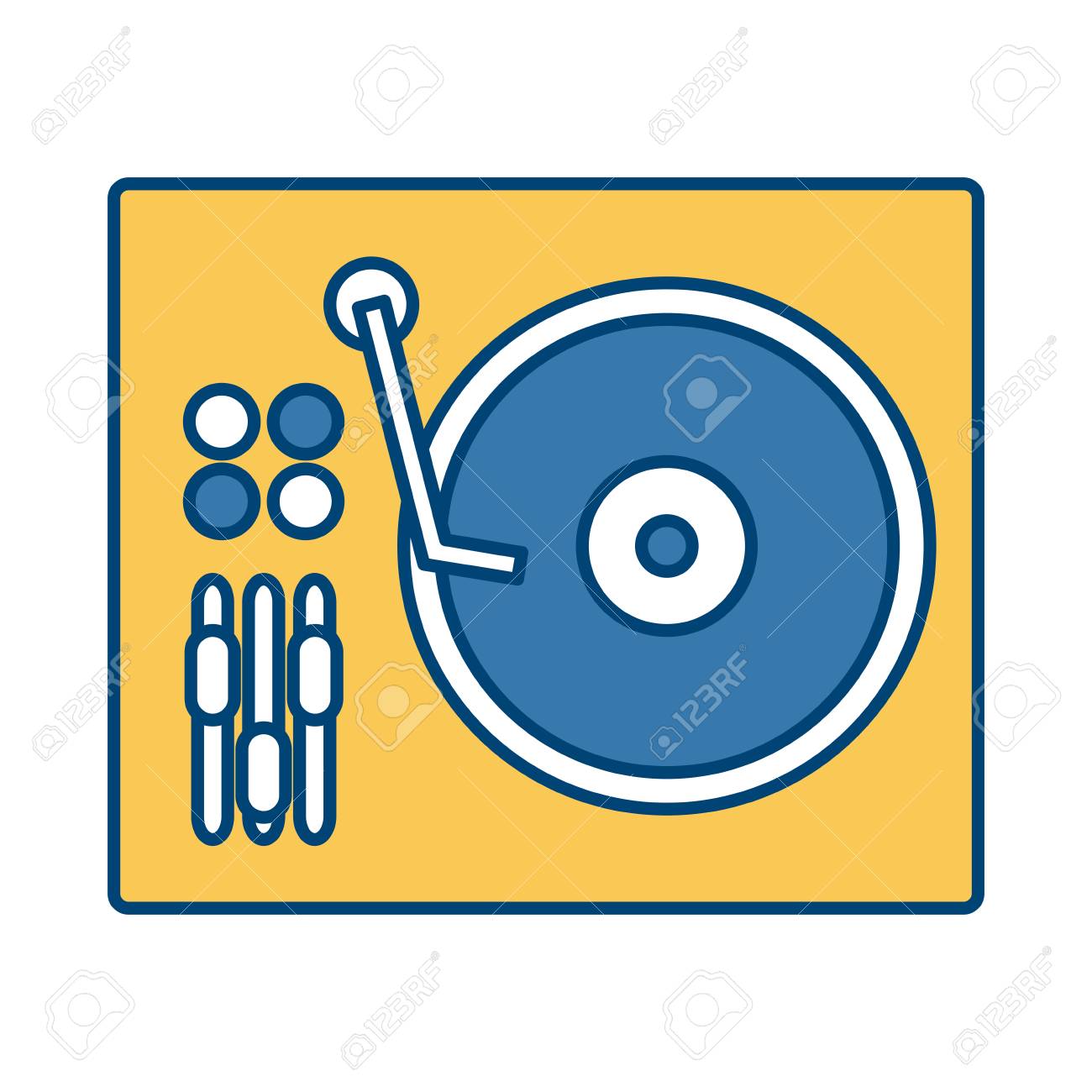 DJ turntable symbol icon vector illustration graphic design DJ turntable symbol icon vector illustration graphic design