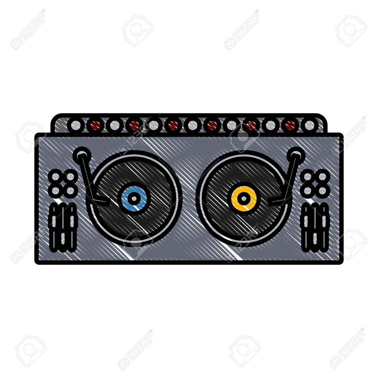 DJ turntable symbol icon vector illustration graphic design DJ turntable symbol icon vector illustration graphic design