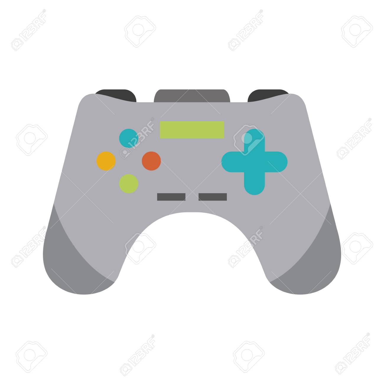 ビデオゲームアイコンベクトルイラストグラフィックデザインのためのゲームパッドのイラスト素材 ベクタ Image