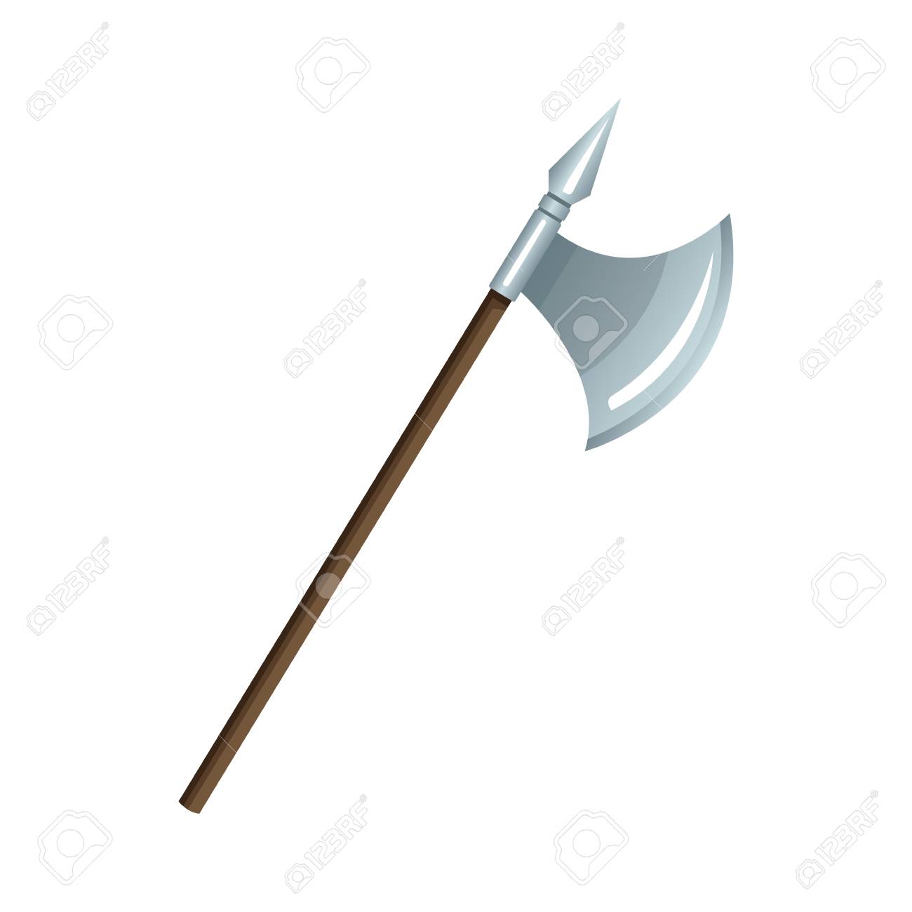 斧中世武器アイコンベクトルイラストグラフィックデザインのイラスト素材 ベクタ Image
