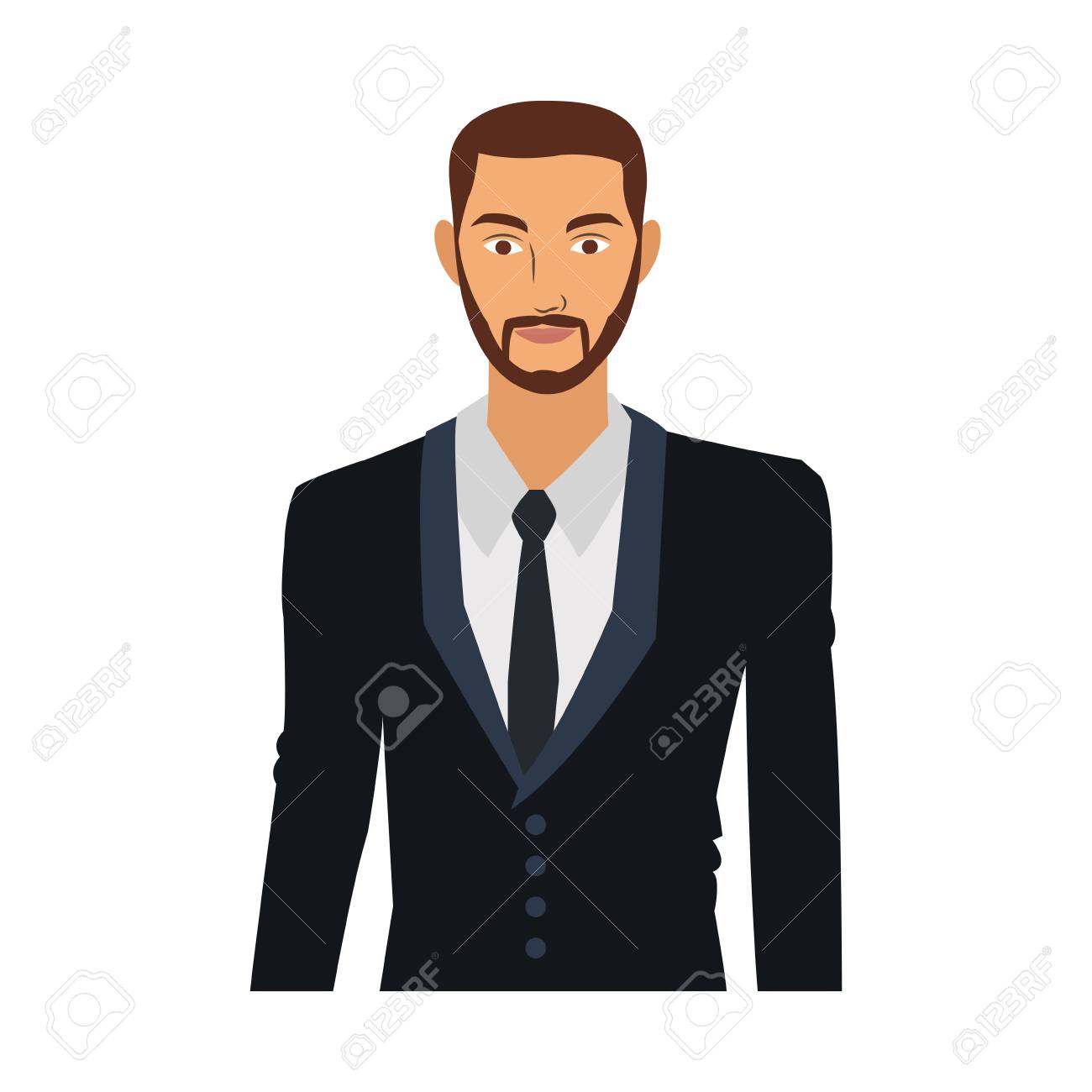 Businessman Cartoon Profile Icon Vector Illustration Graphic Design Royalty Free Cliparts Vectors And Stock Illustration Image 94738448