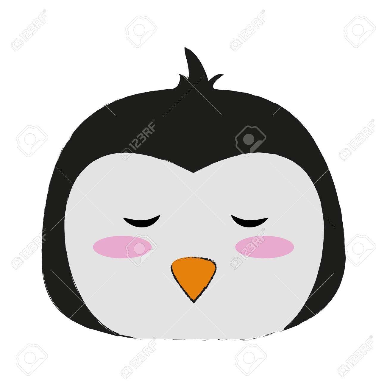 cute penguin cartoon icon