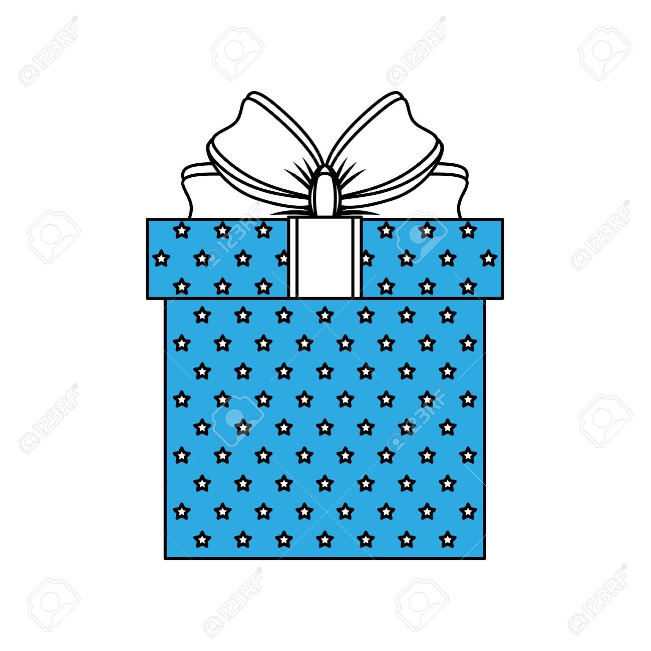 クリスマスプレゼントボックスアイコンベクトルイラストグラフィックデザインのイラスト素材 ベクタ Image