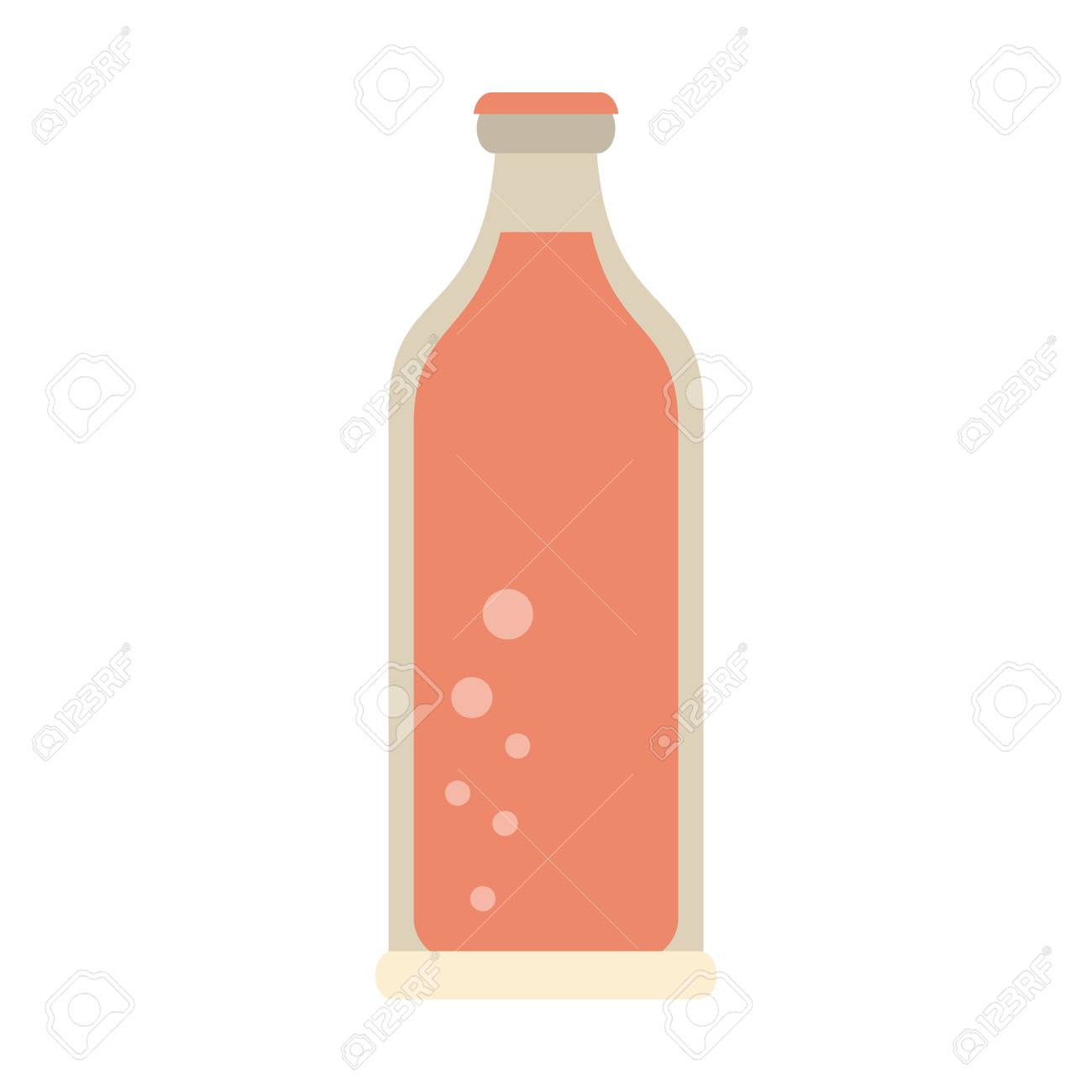 ボトルアイコンベクトルイラストグラフィックデザインのソーダ のイラスト素材 ベクタ Image