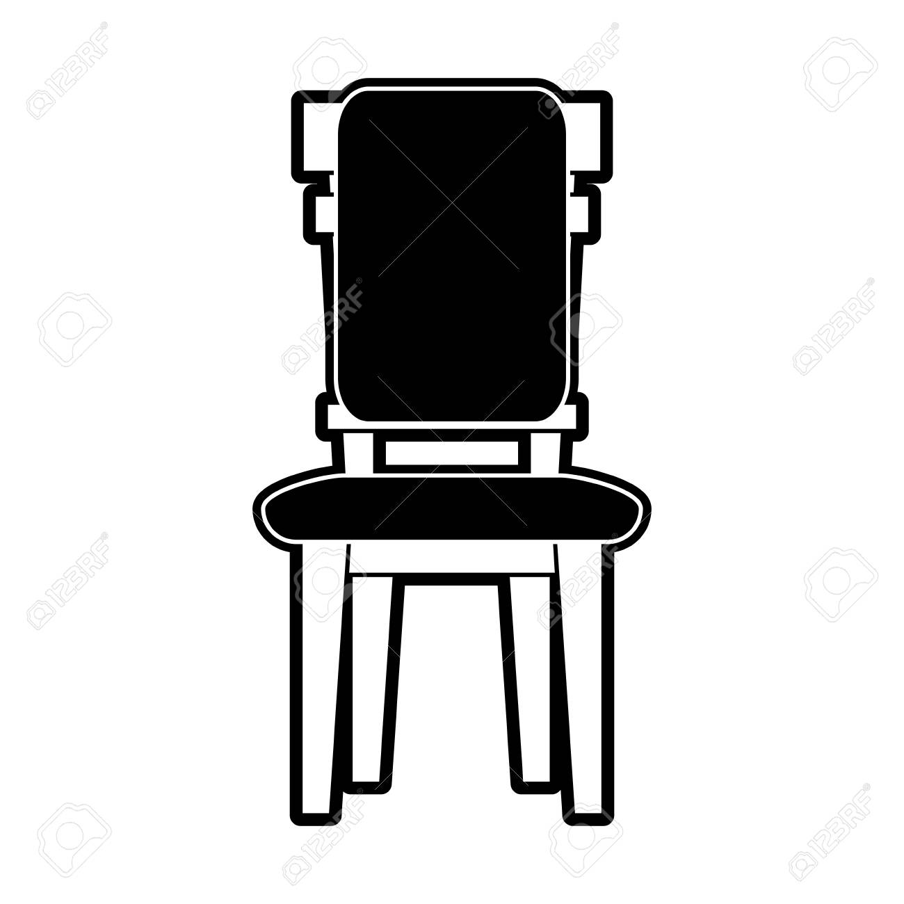 Chair And Desk Dining Room Icon Vector Illustration Graphic Design ... Chair And Desk Dining Room Icon Vector Illustration Graphic Design ...