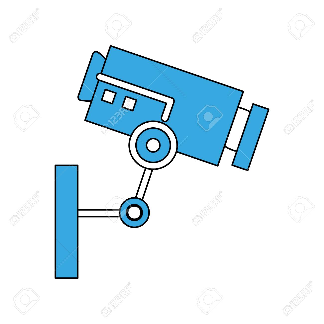 監視カメラシンボルアイコンベクトルイラストグラフィックデザインのイラスト素材 ベクタ Image 95616616