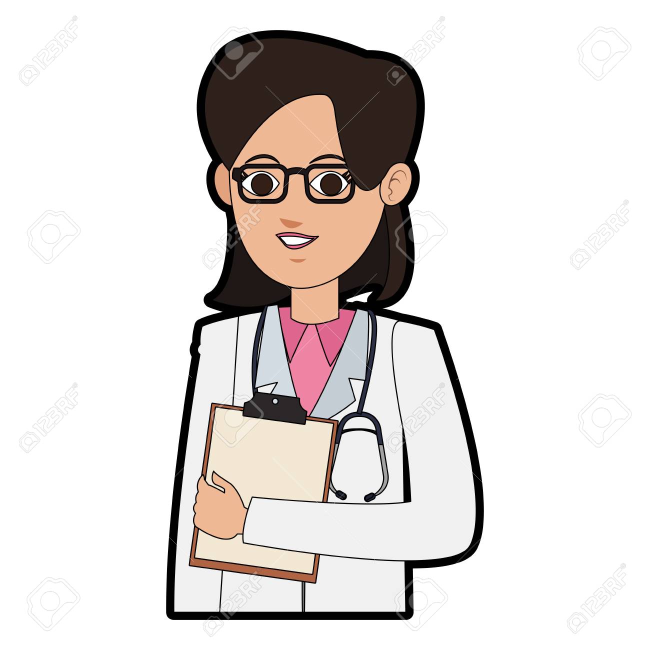 cartoon woman doctor