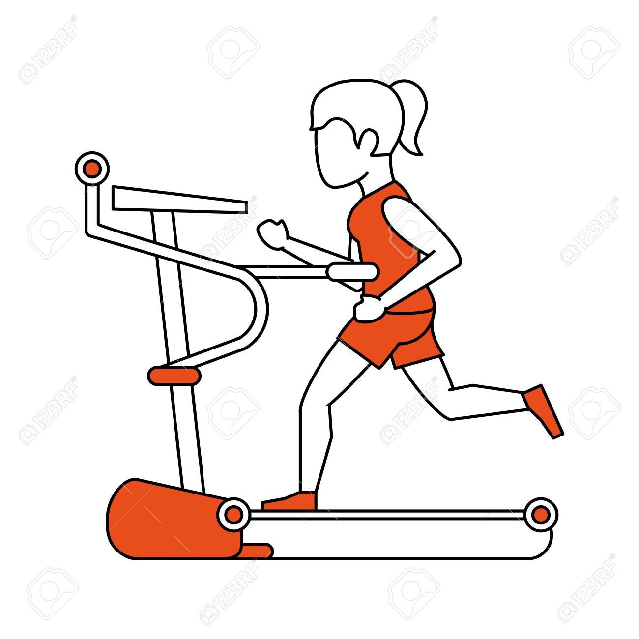 Walking Machine Gym Equipment Vector Illustration Graphic Design Royalty  Free SVG, Cliparts, Vectors, and Stock Illustration. Image 97003366., image size:1300x1300