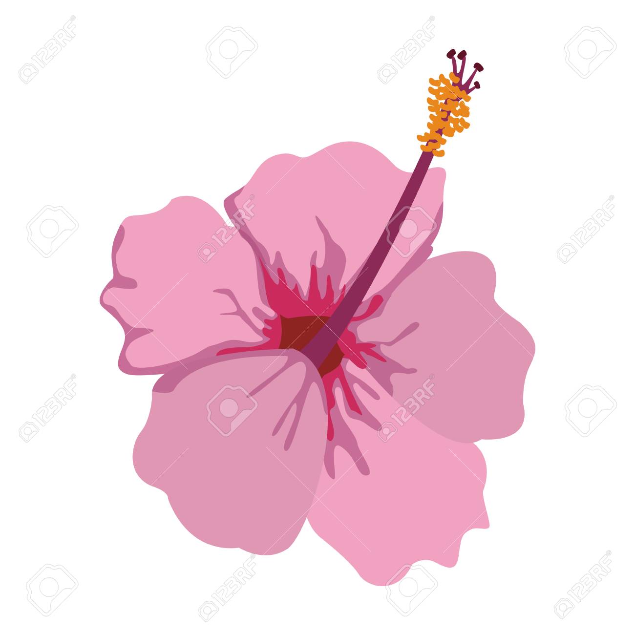 Beautiful flower cartoon vector illustration graphic design