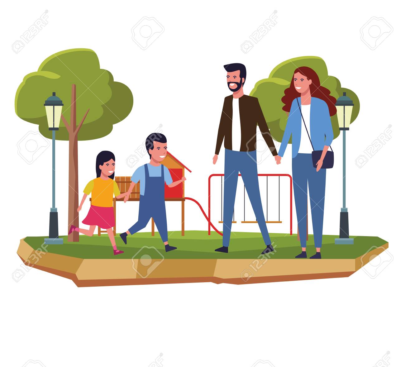 Parent With Kids Playing At Park Cartoon Vector Illustration Royalty Free Cliparts Vectors And Stock Illustration Image Parent With Kids Playing At Park Cartoon Vector Illustration Royalty Free Cliparts Vectors And Stock Illustration Image